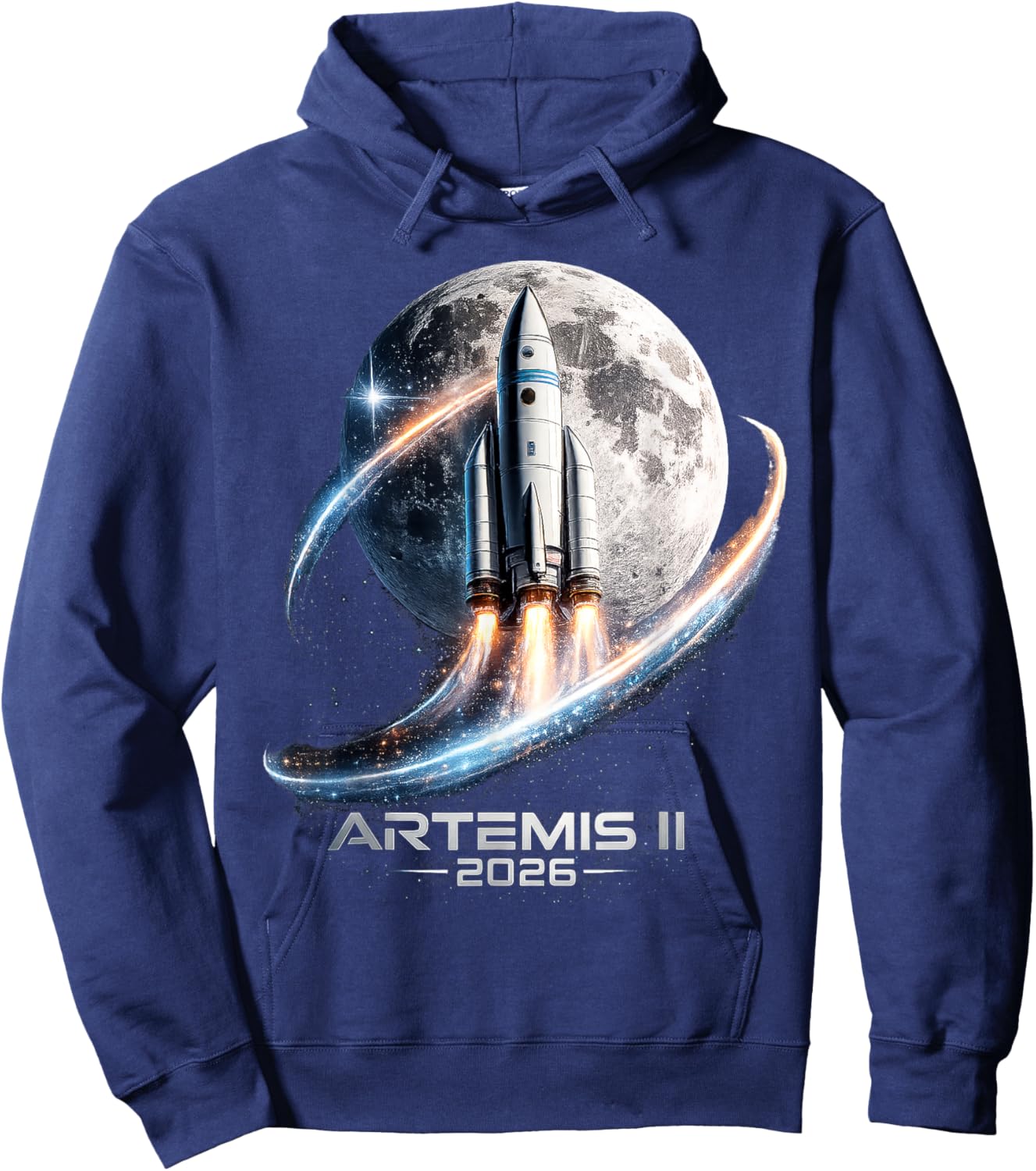 Artemis II Launch to The Moon 2026 Hoodie - Hoodie | Navy