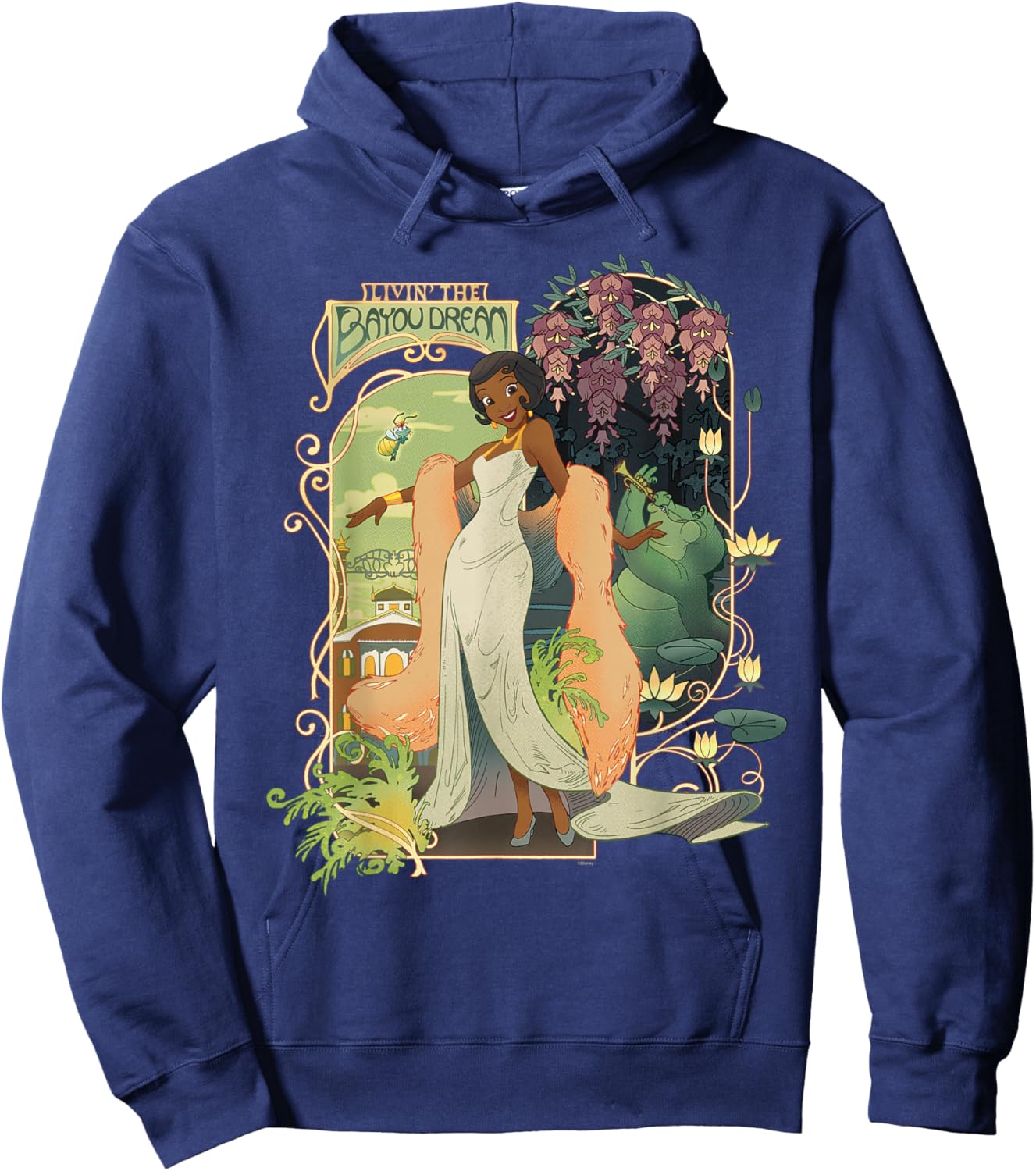 Disney Princess and The Frog Tiana Livin’ The Bayou Dream Hoodie - Hoodie | Navy
