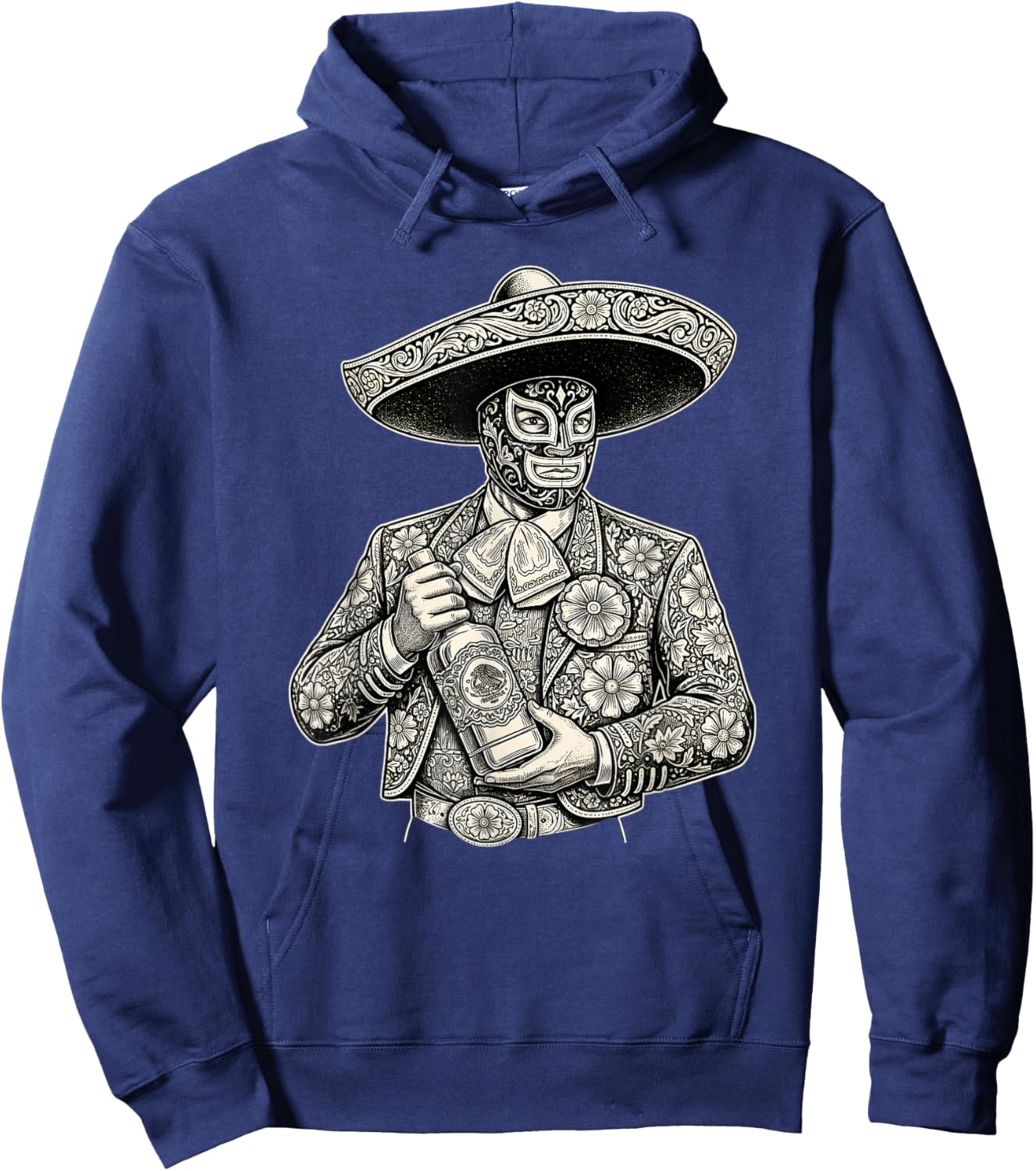 Mexico Lucha Libre Luchador Hoodie - Hoodie | Navy