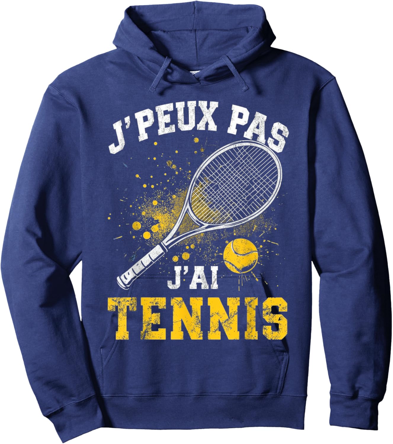 J'Peux Pas J'AI Tennis Player Racket Humour Child Boy Hoodie - Hoodie | Navy
