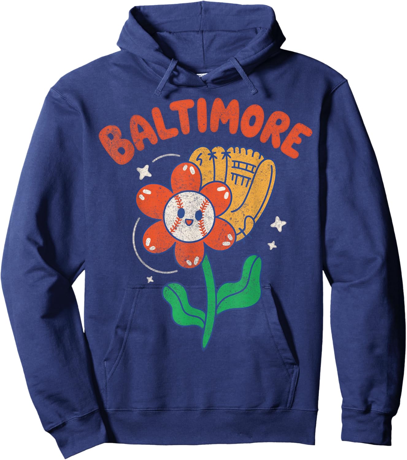 Baltimore Flower Hoodie - Hoodie | Navy