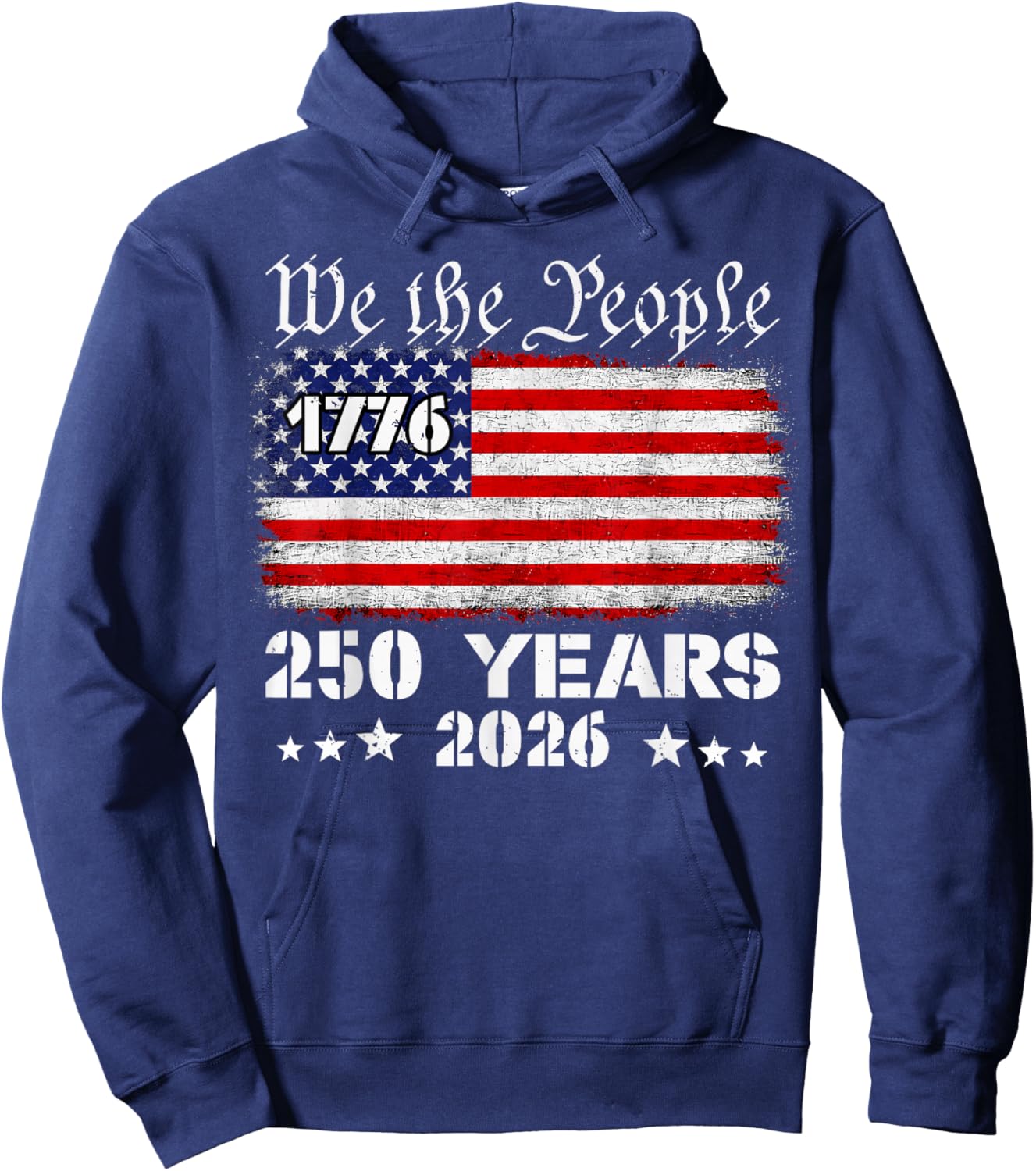 250 Years American Anniversary 250th 4th July Birthday Hoodie - Hoodie | Navy