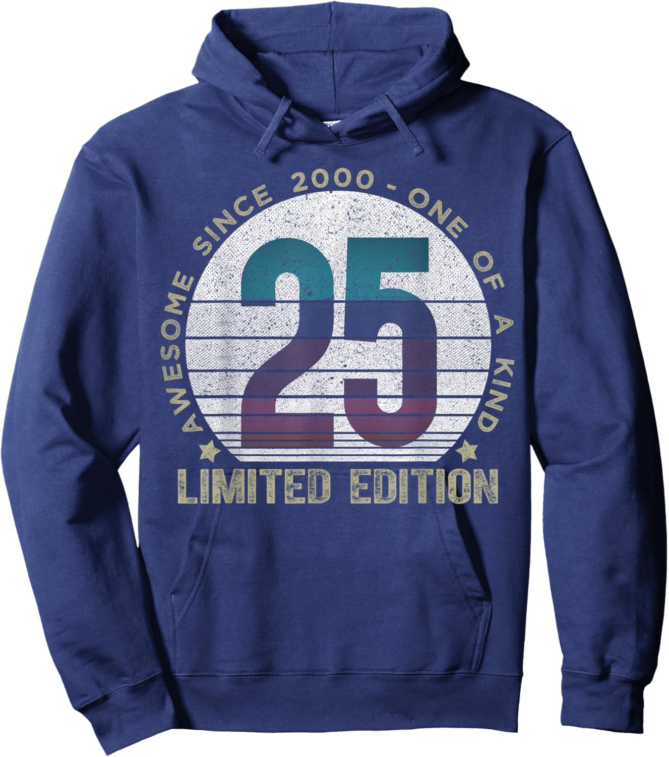 25 Year Old Gifts Vintage 2000 Limited Edition 25th Birthday Hoodie - Hoodie | Navy