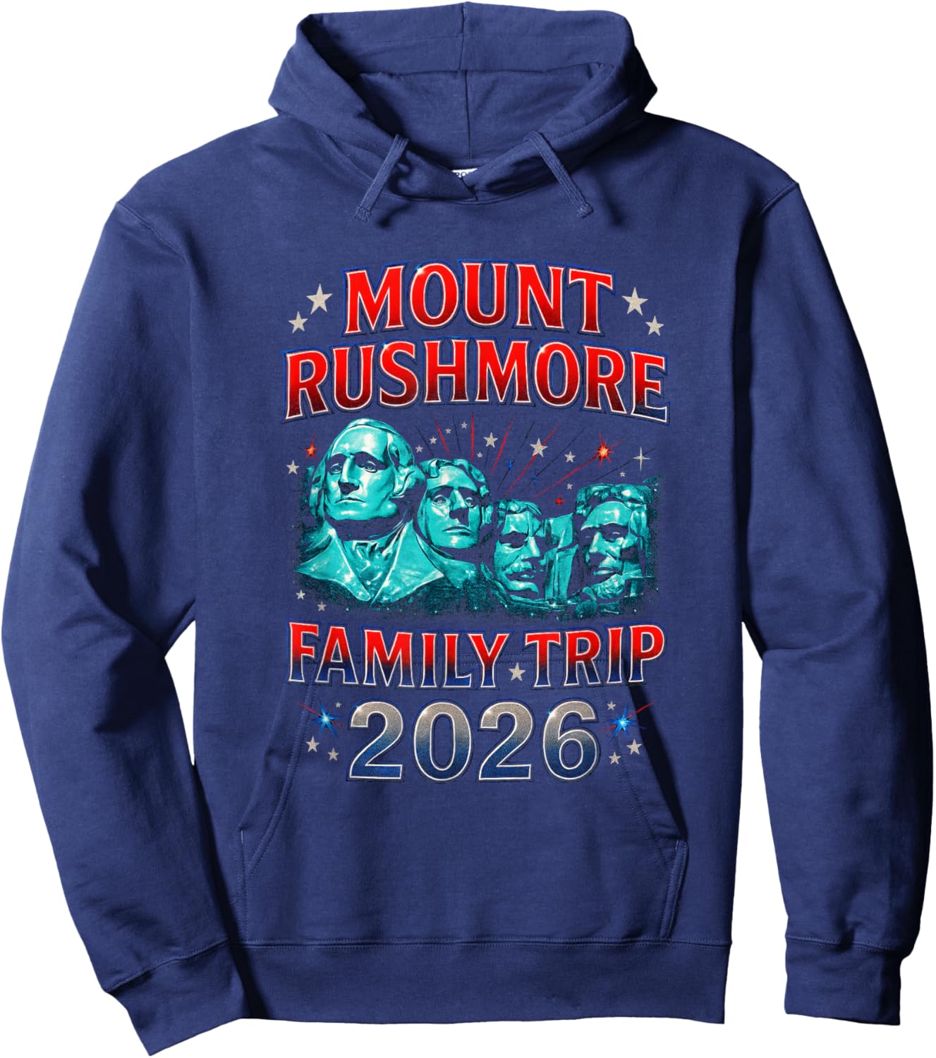 Mount Rushmore Family Trip 2026 - Travel Memories Vacation Hoodie - Hoodie | Navy
