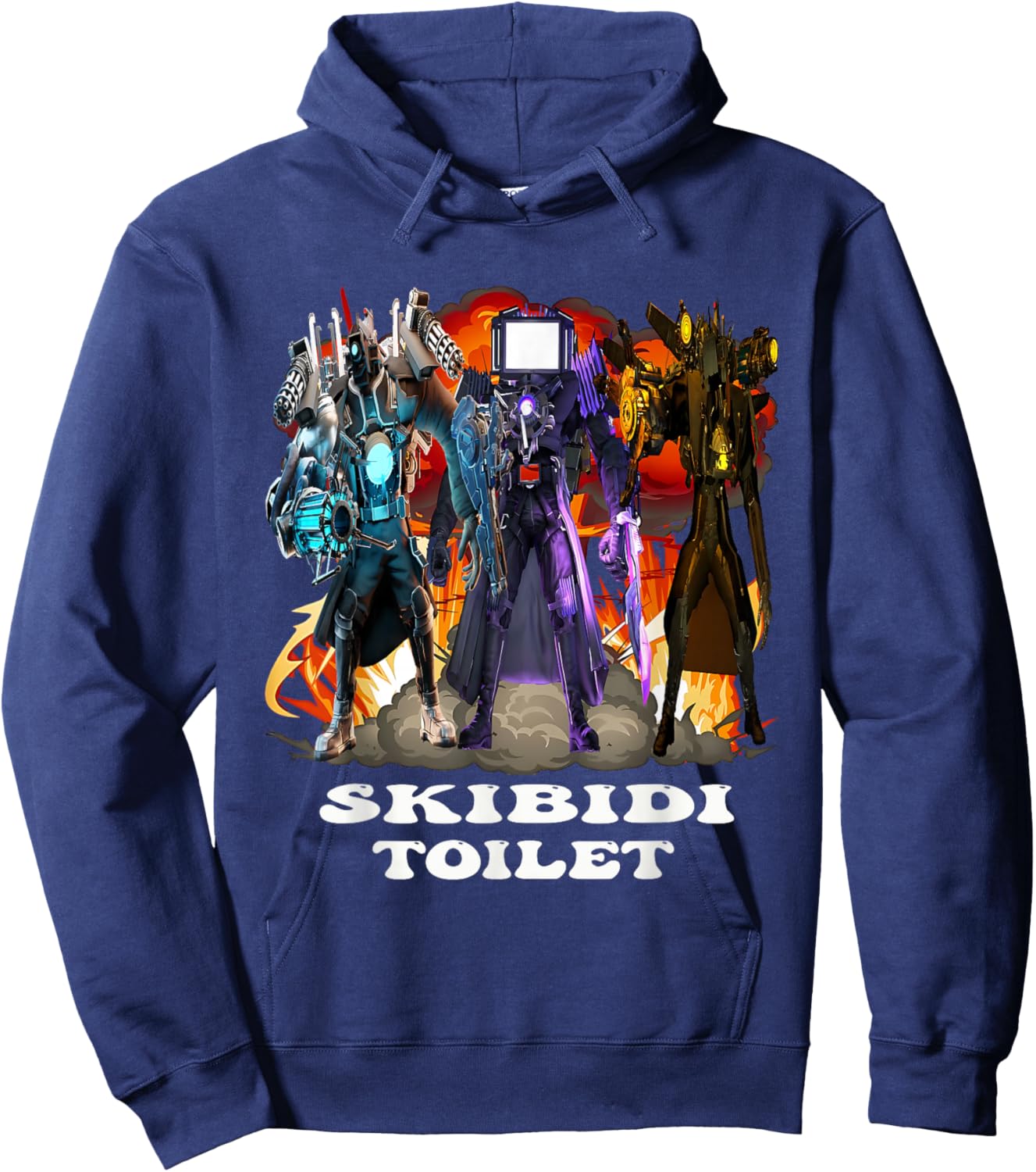 Birthday Boy and Girl , Titan Cameraman Tvman Funny Hoodie - Hoodie | Navy