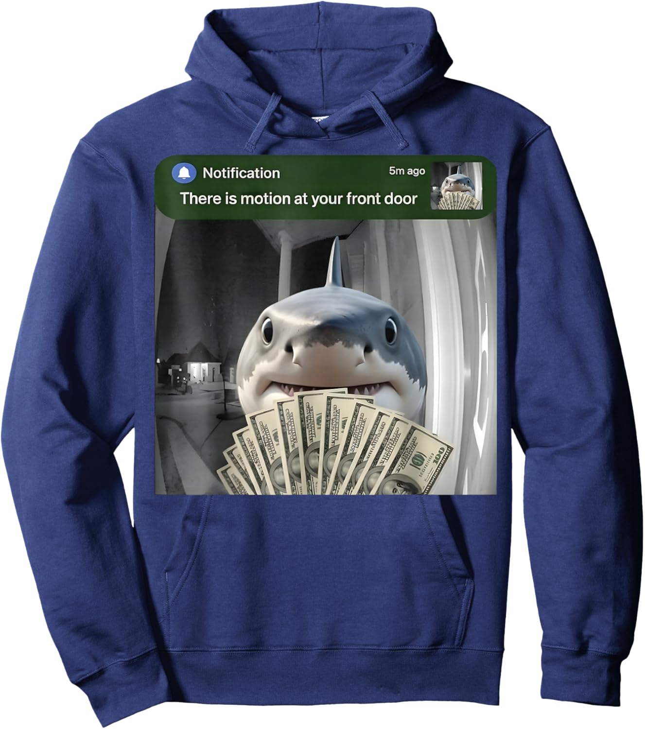 Funny Tralalero Tralala Meme Brainrot Gifts for Kids Boys Hoodie - Hoodie | Navy