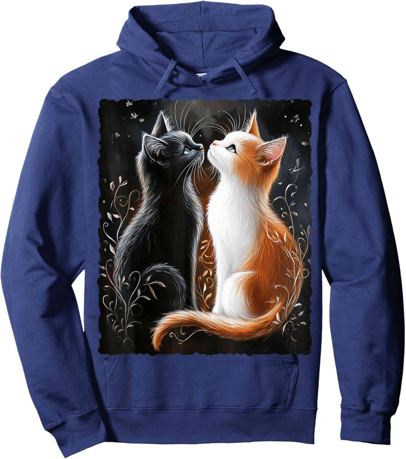 Cute Magical Cat Kitten Fantasy Art Design Hoodie - Hoodie | Navy