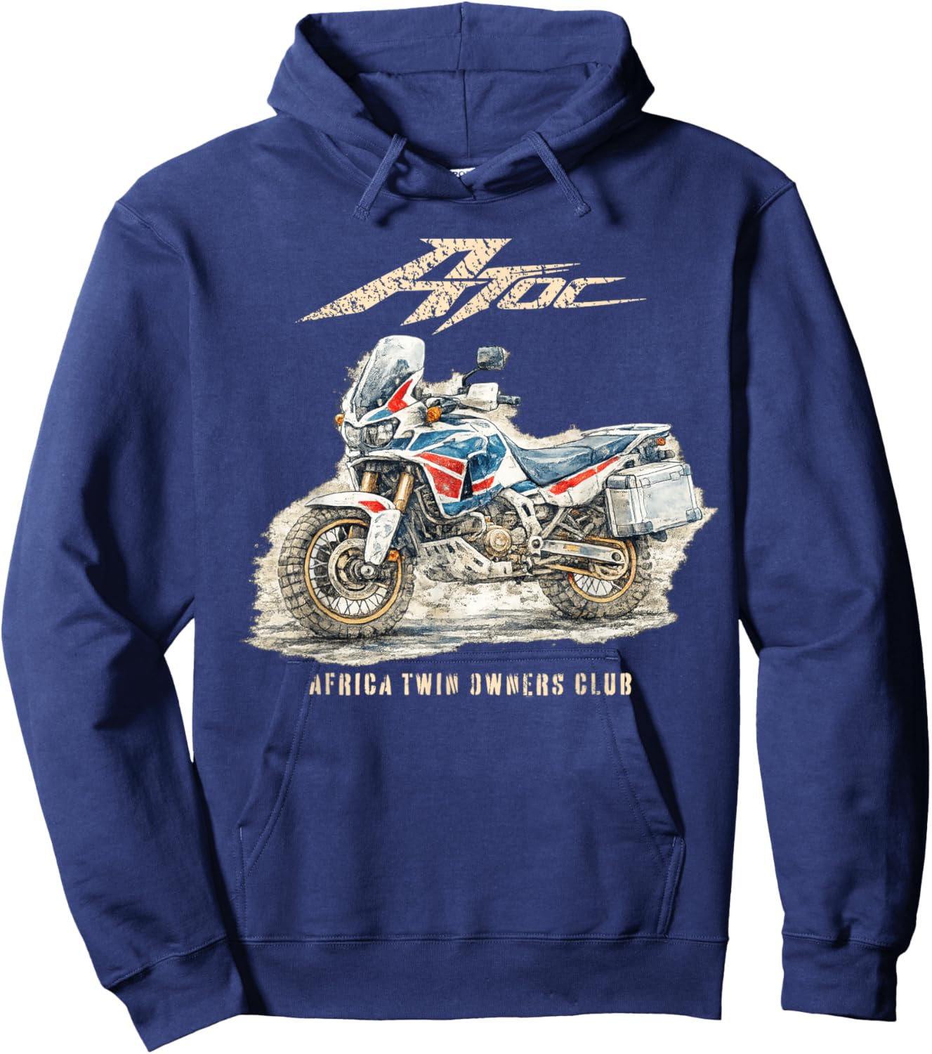 Africa Twin Motorbike Owners Club Hoodie - Hoodie | Navy