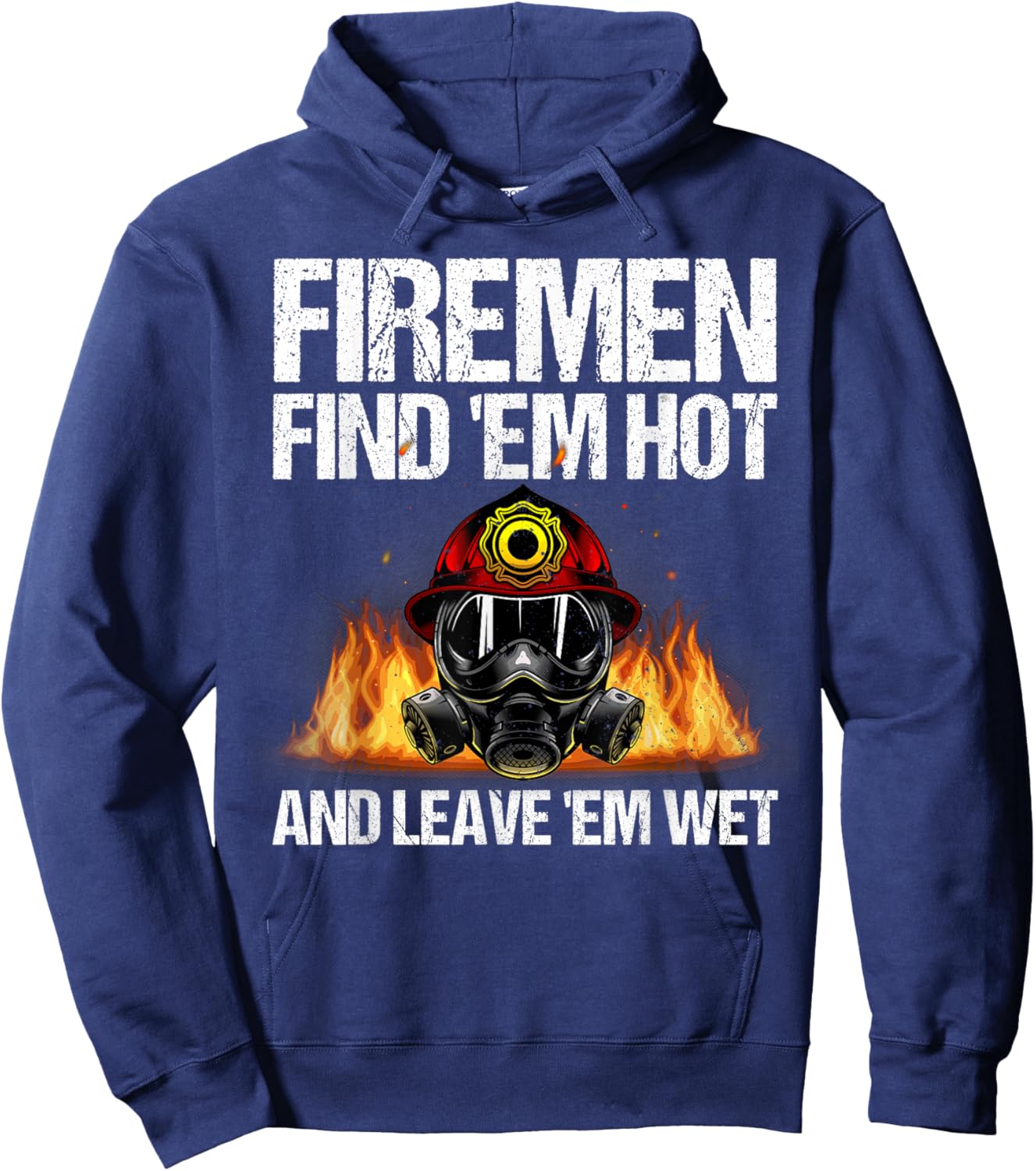 Funny Firefighter Design Boys Firefighting Fireman Hoodie - Hoodie | Navy