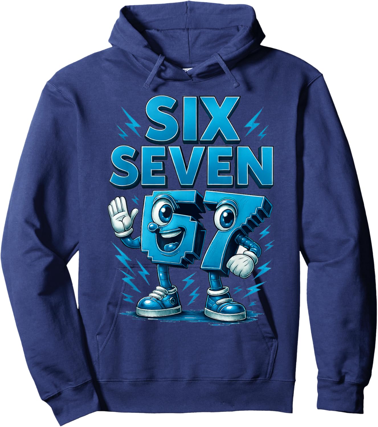 Kids Meme 67 Six Seven Hoodie - Hoodie | Navy