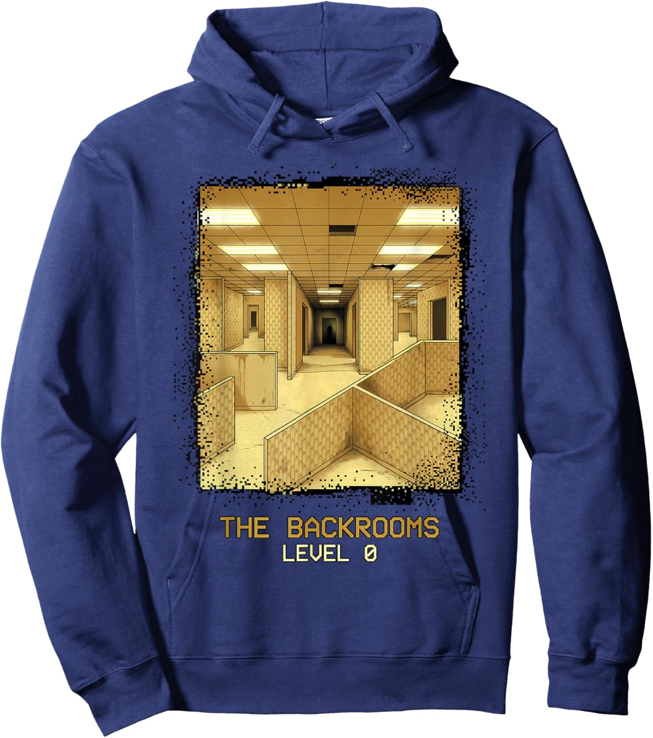 The Backrooms Level 0 Liminal Space Horror Hoodie - Hoodie | Navy