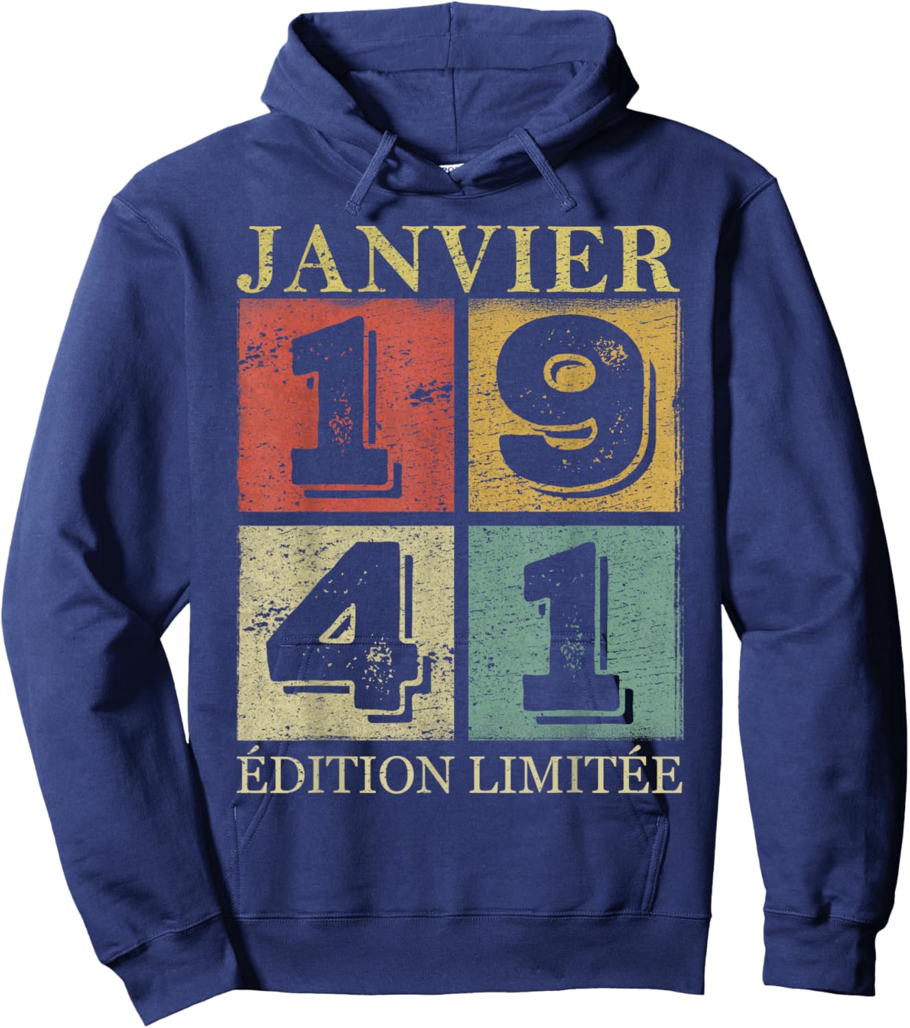 January 1941 85 Years Birthday Gift Man January 1941 Hoodie - Hoodie | Navy