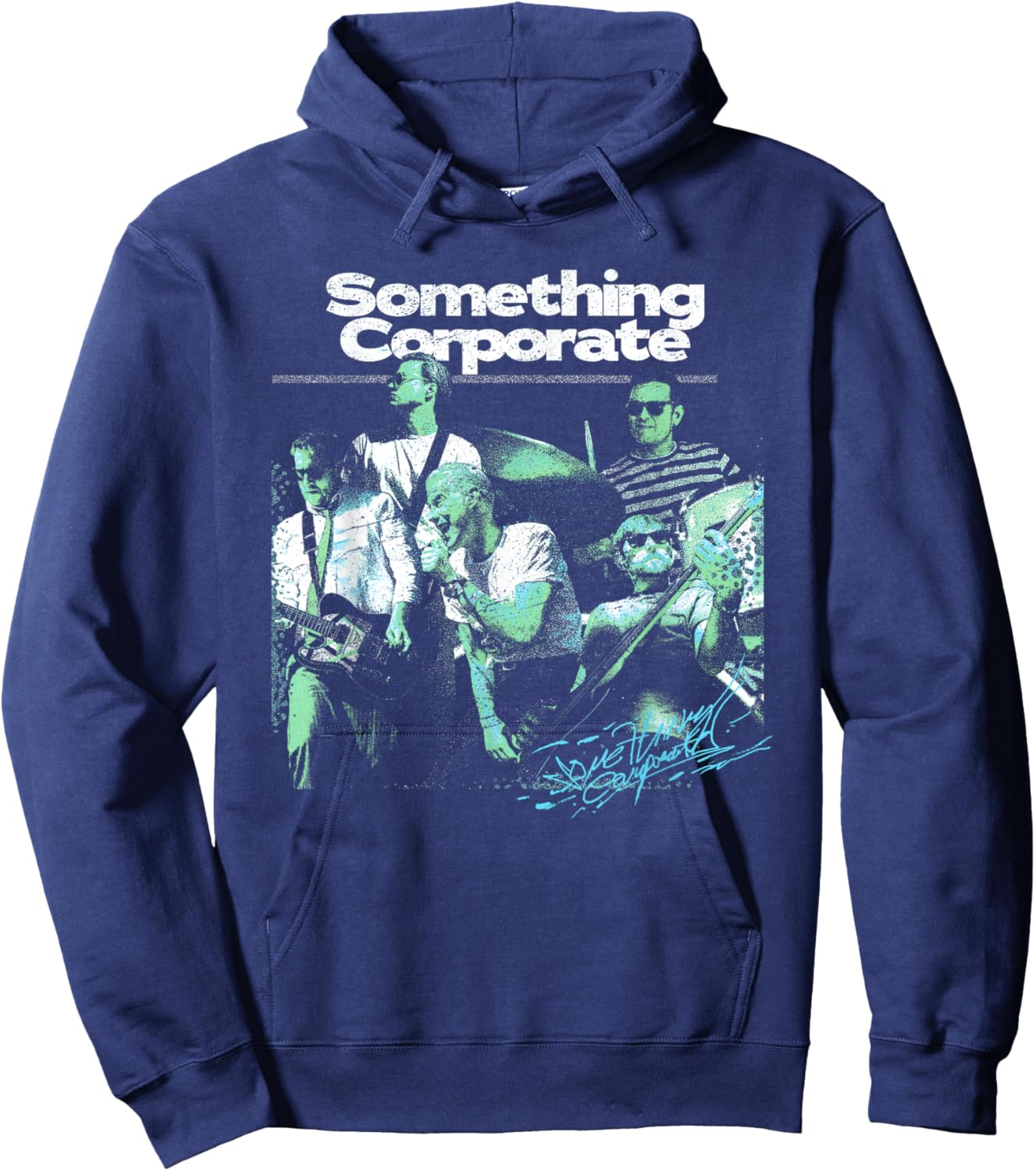 Something Corporate - Band Photo Hoodie - Hoodie | Navy