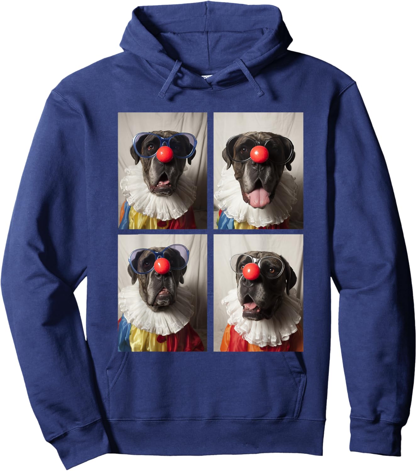 Cane Corso with Sunglasses Clown Animals Halloween Dogs Hoodie - Hoodie | Navy
