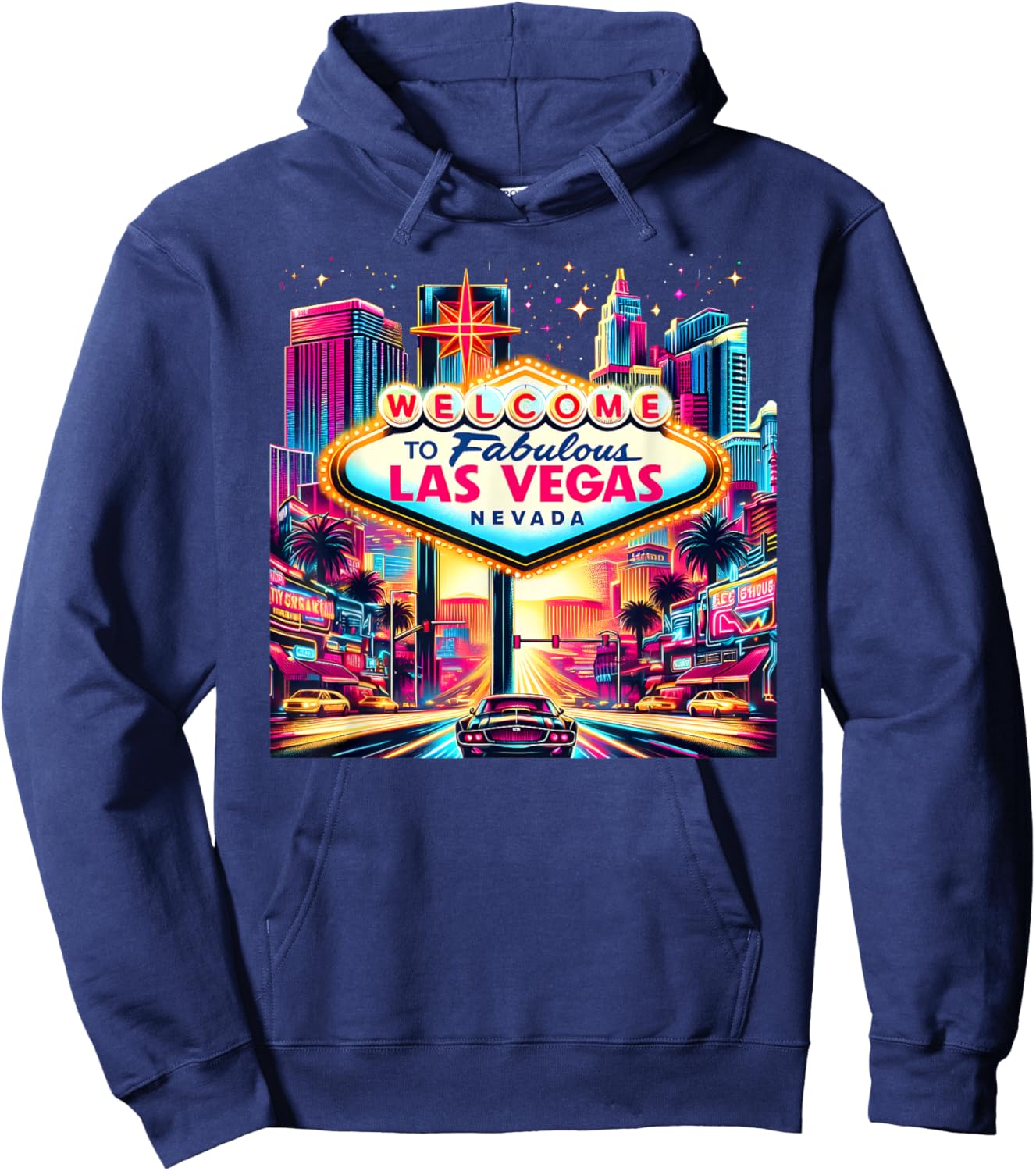 Las Vegas Nevada Design Gifts Men Women Las Vegas Souvenir Hoodie - Hoodie | Navy