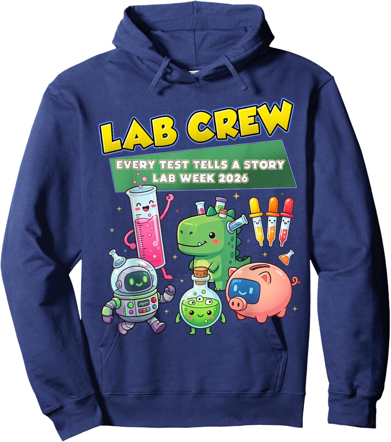 Lab Crew Lab Week 2026 Medical Laboratory Technician Team Hoodie - Hoodie | Navy