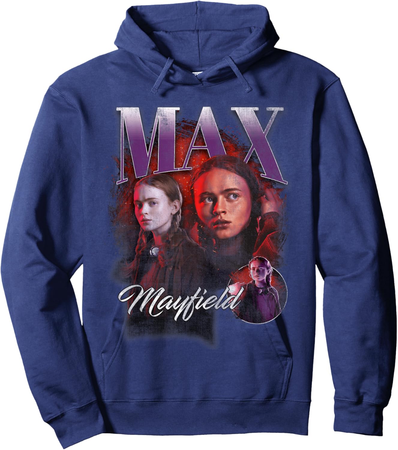 Stranger Things Max Homage Hoodie - Hoodie | Navy