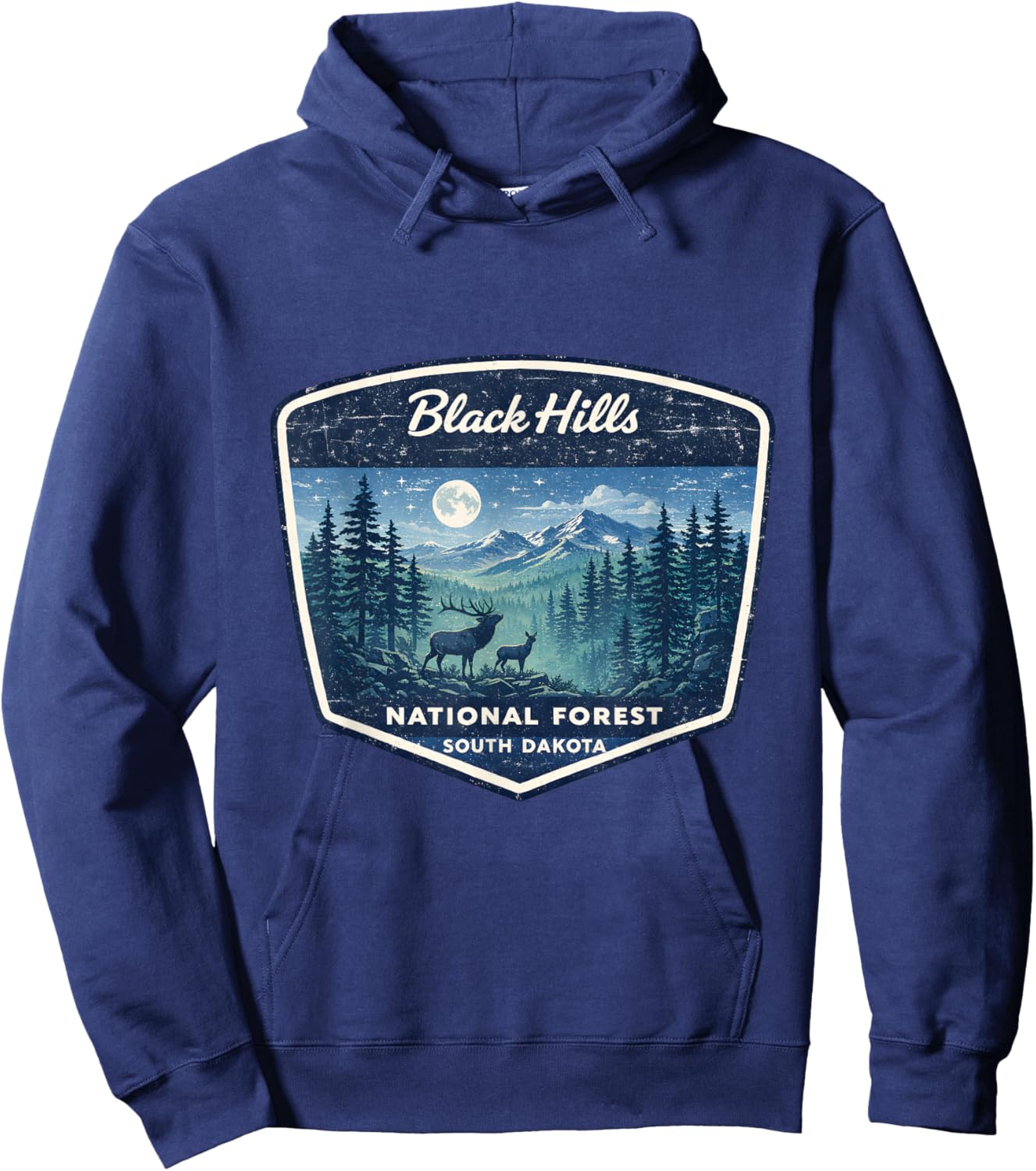 Black Hills National Forest South Dakota Nature Wildlife Hoodie - Hoodie | Navy