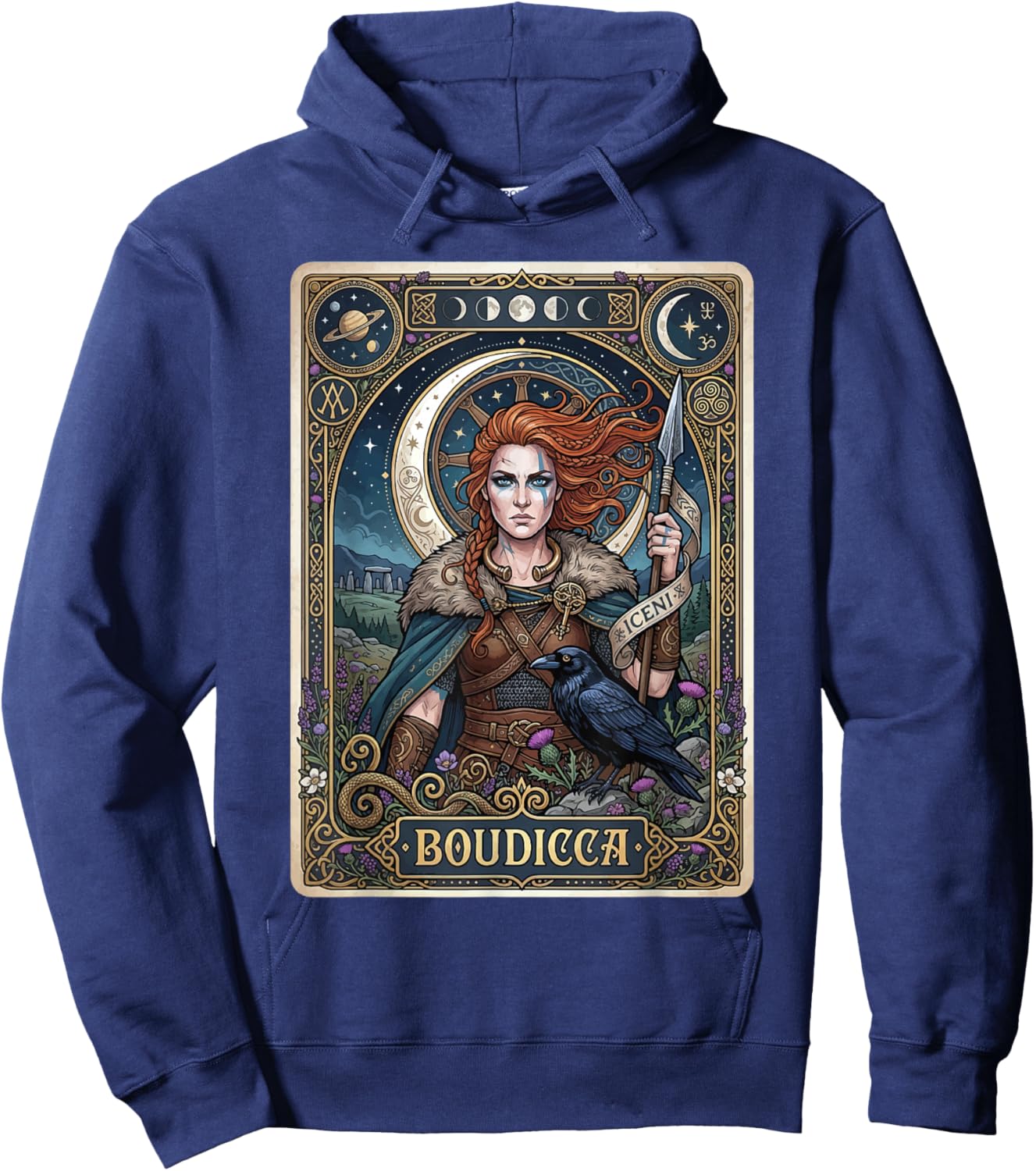 Boudicca Tarot Hoodie - Hoodie | Navy