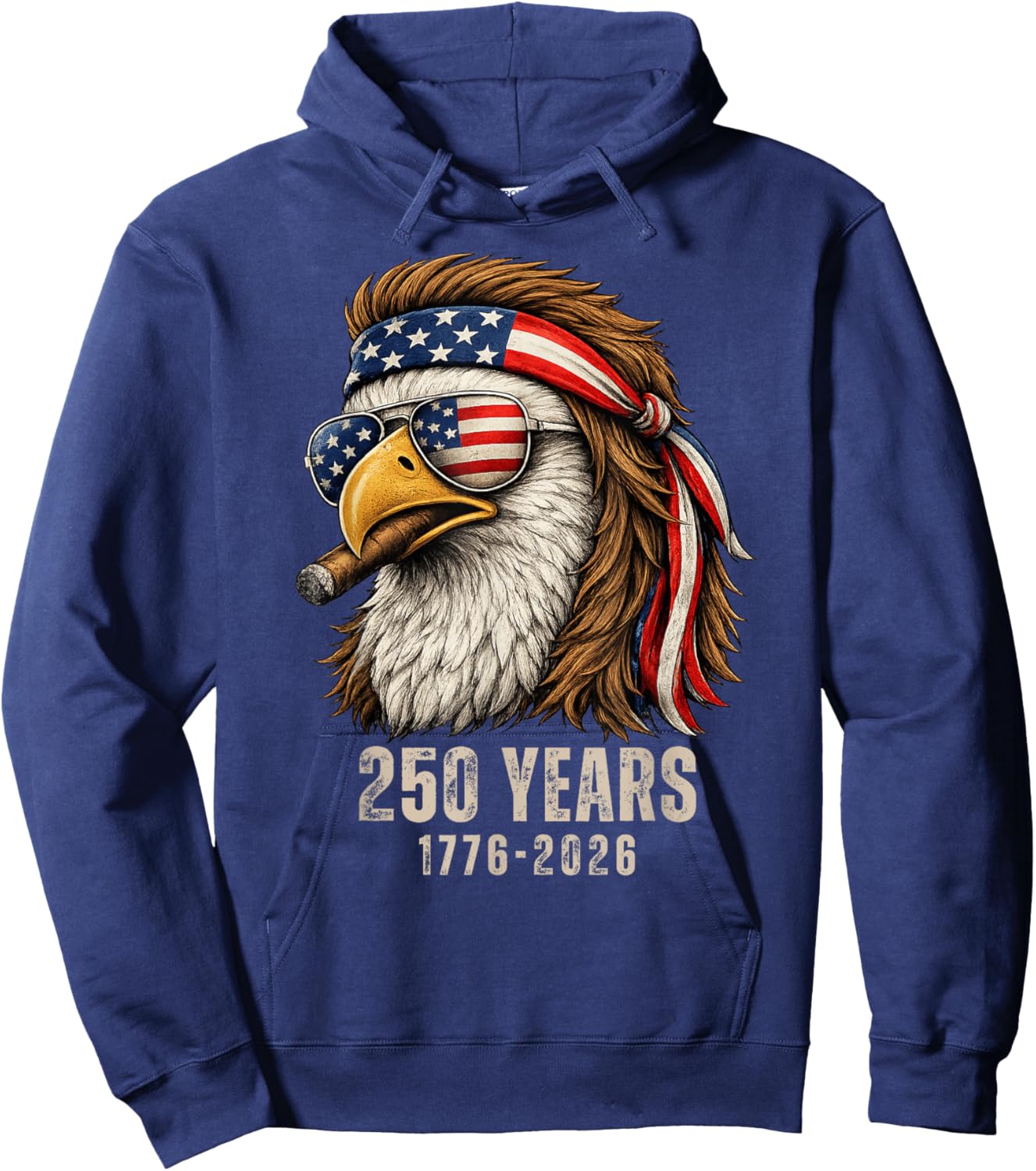 250 Anniversary USA 250th Anniversary American 250 Years Hoodie - Hoodie | Navy