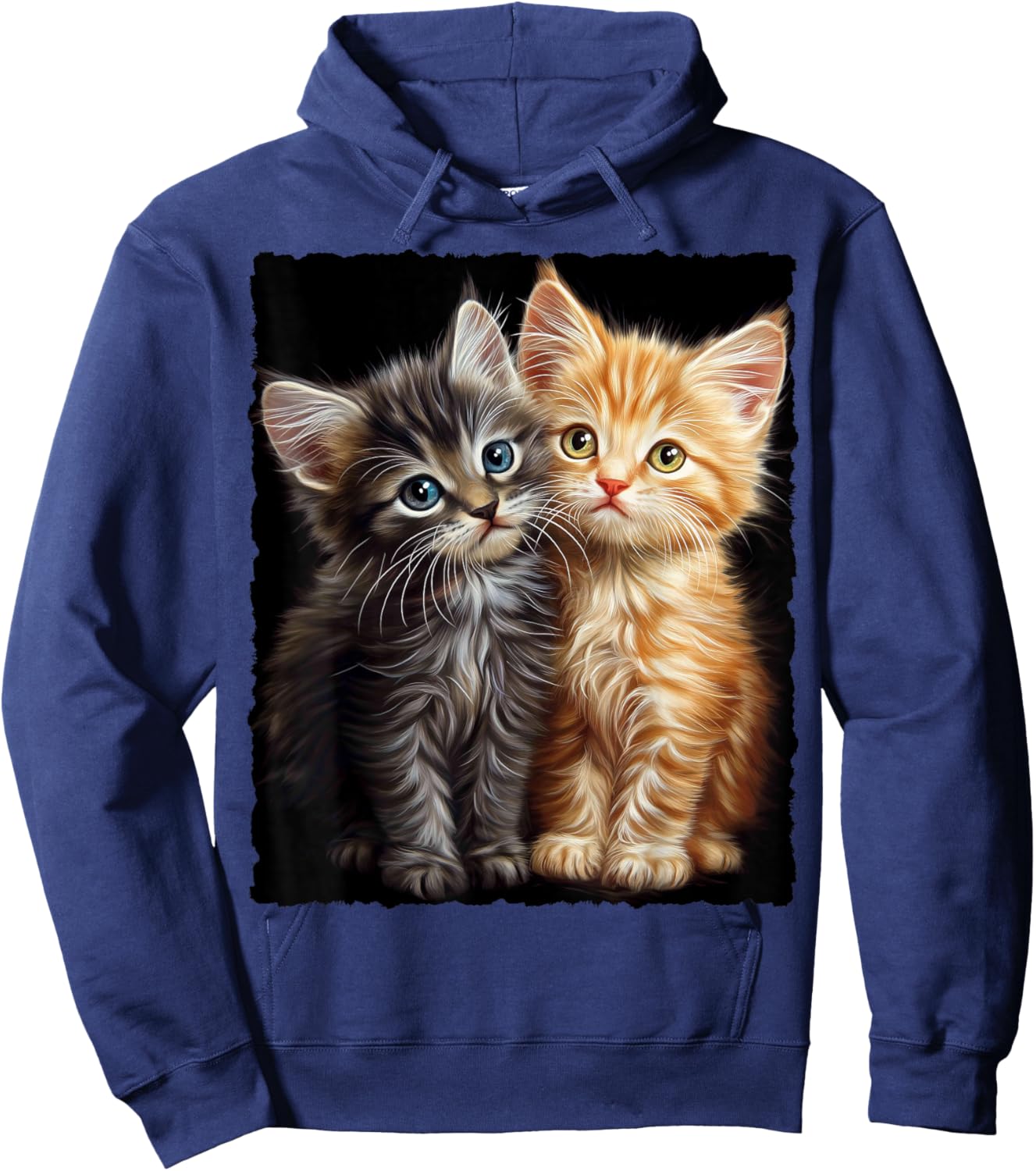Cute Magical Cat Kitten Fantasy Art Design Hoodie - Hoodie | Navy