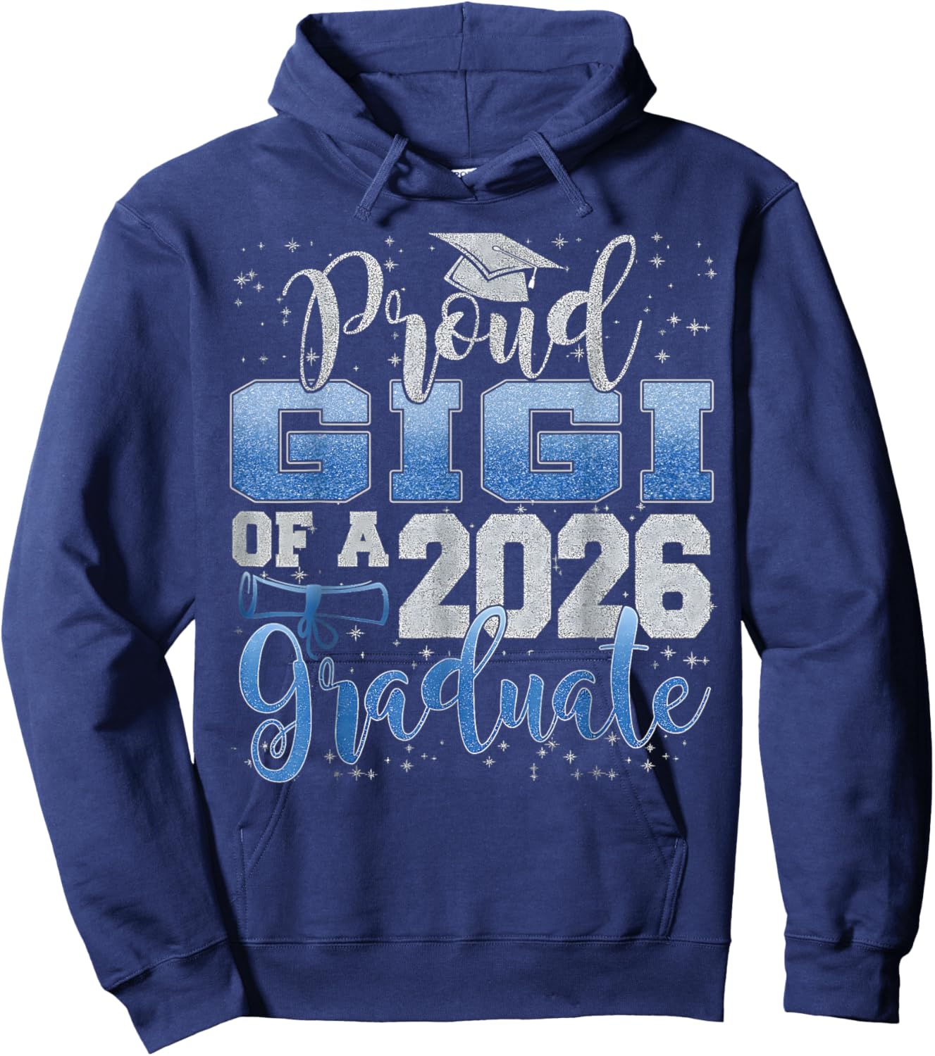 Proud Gigi of Senior 2026 Class of 2026 Graduation Hoodie - Hoodie | Navy