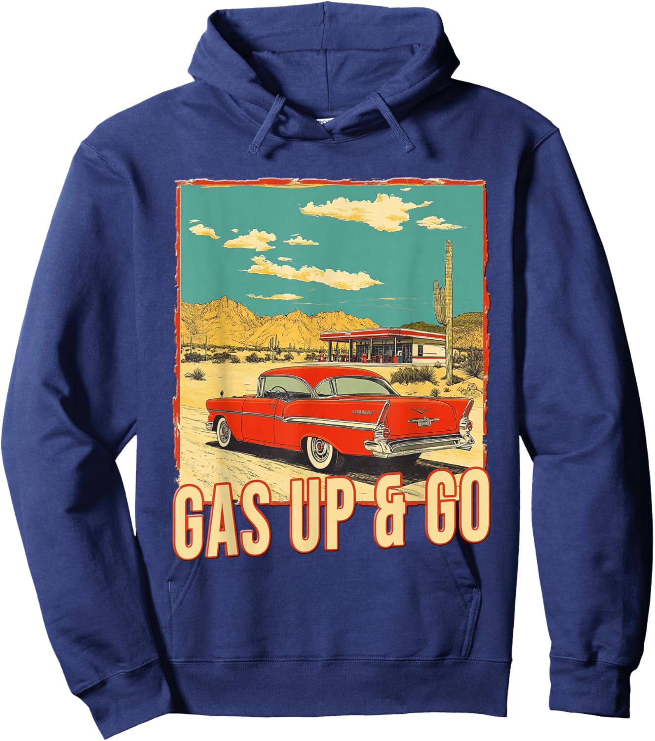Route 66 Centennial Mother Road 100 Years 2026 Historic Hoodie - Hoodie | Navy
