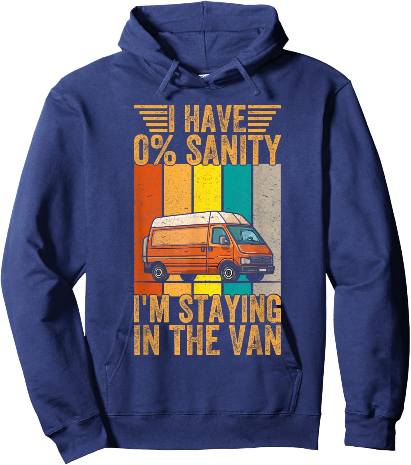 Funny Vintage I'm Staying in Tha Van Phasmophobia Men Women Hoodie - Hoodie | Navy