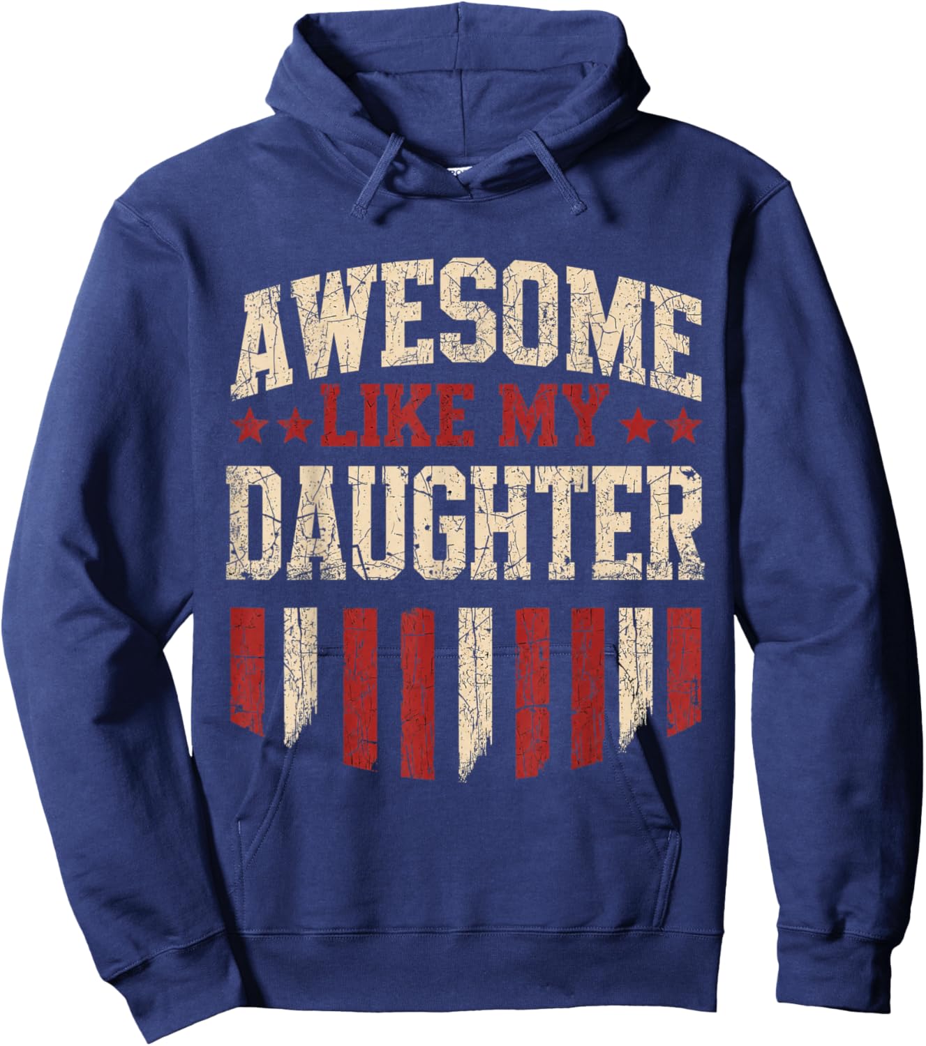 Awesome Like My Daughter Funny Men Dad Father's Day Hoodie - Hoodie | Navy