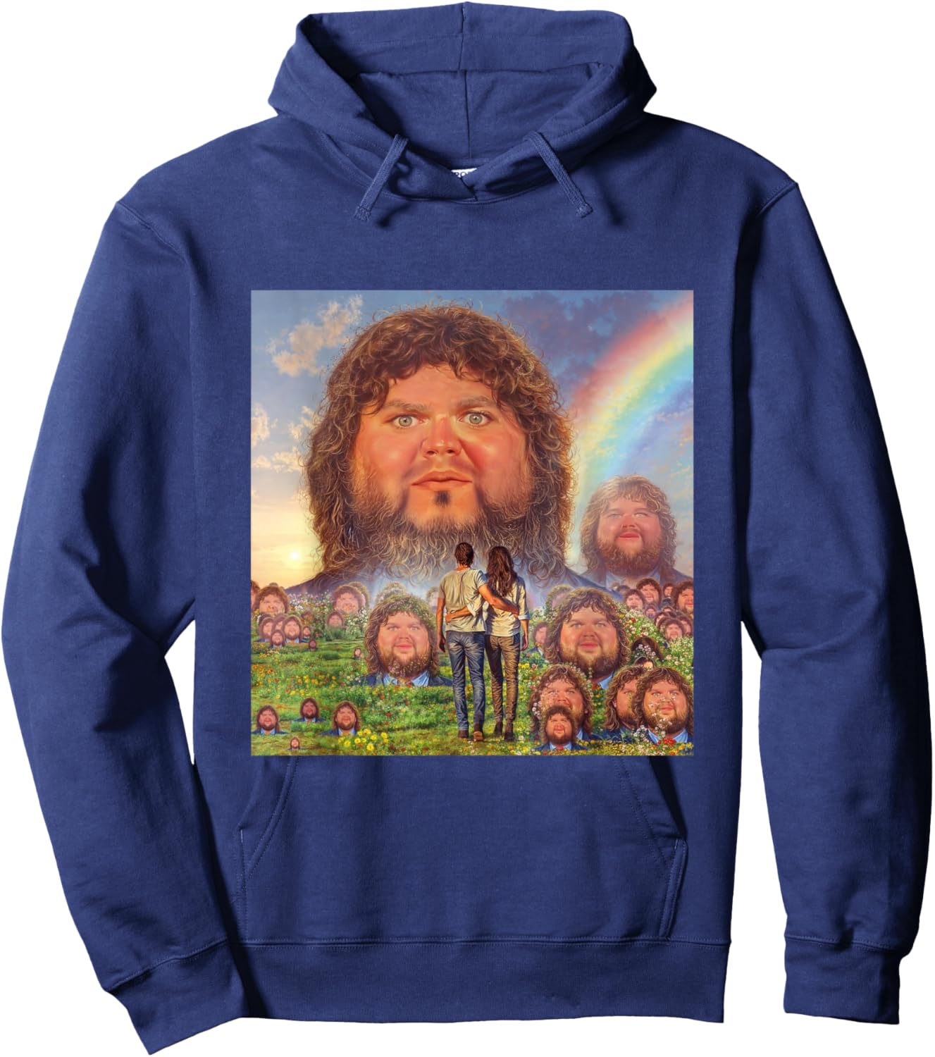 JD Vance Face Meme Hoodie - Hoodie | Navy