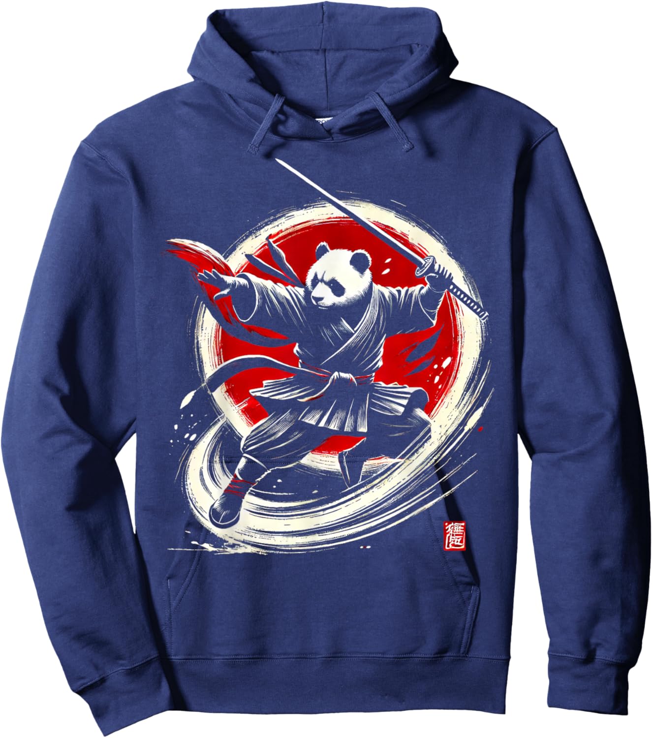 Panda Japanese Ninja Samurai Warrior Japan Men Women Kids Hoodie - Hoodie | Navy