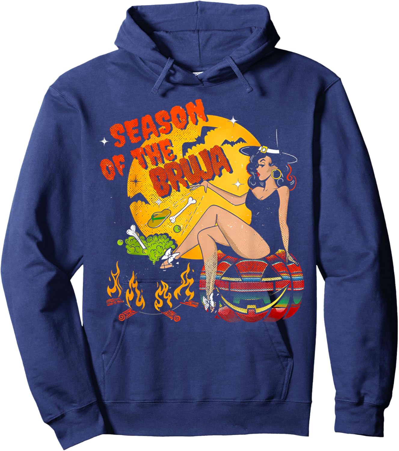Season Of The Bruja Halloween Hoodie - Hoodie | Navy