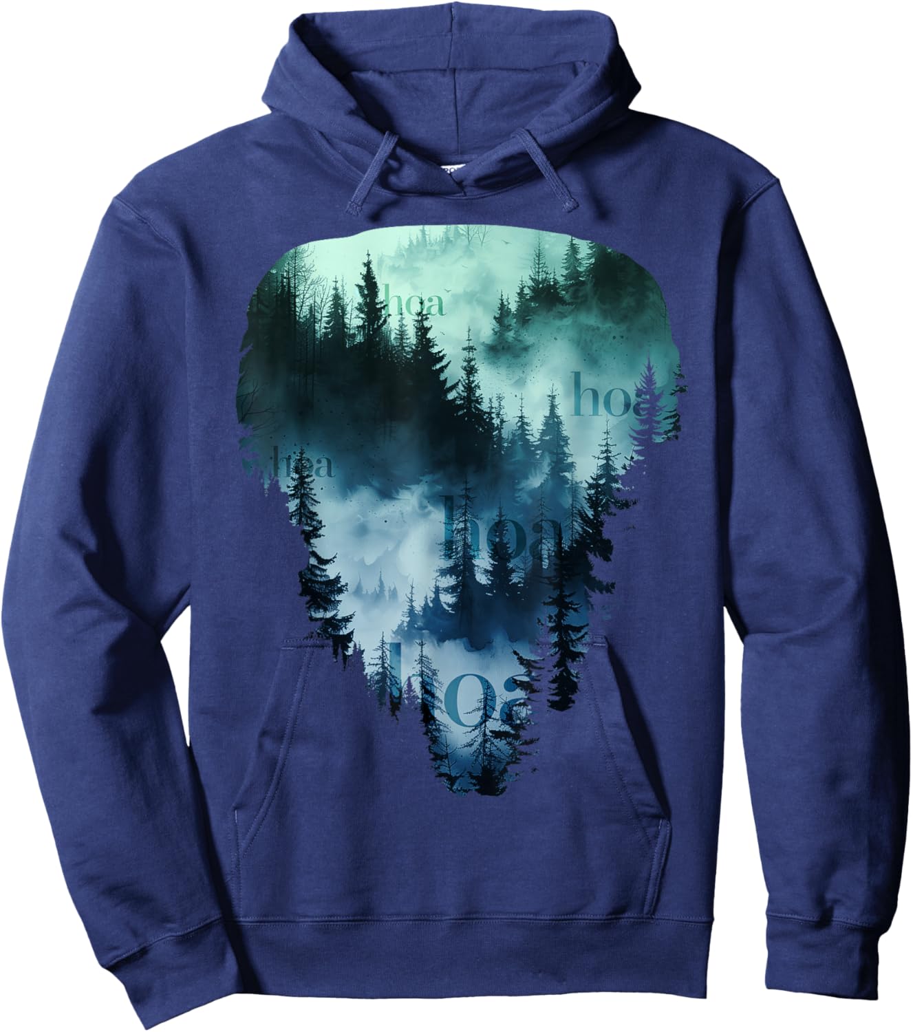 HOA HOA HOA HOA HOA Season Autumn Fall Forest Landscape Hoodie - Hoodie | Navy