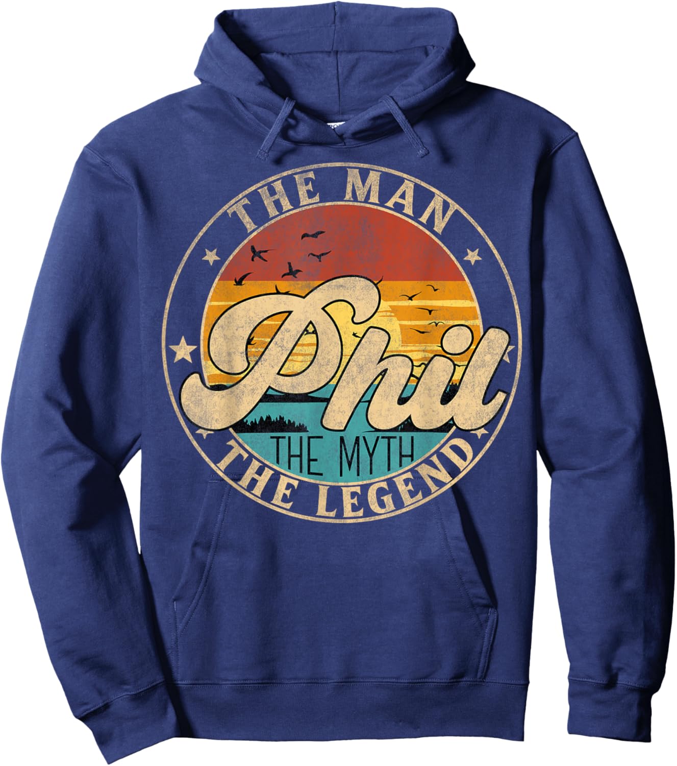 PHIL The Man The Myth The Legend First Name Hoodie - Hoodie | Navy