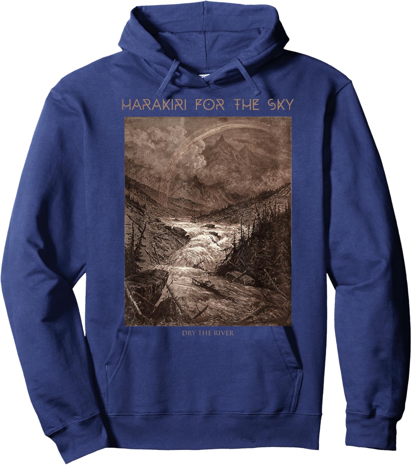 Harakiri For The Sky - Dry The River Hoodie - Hoodie | Navy