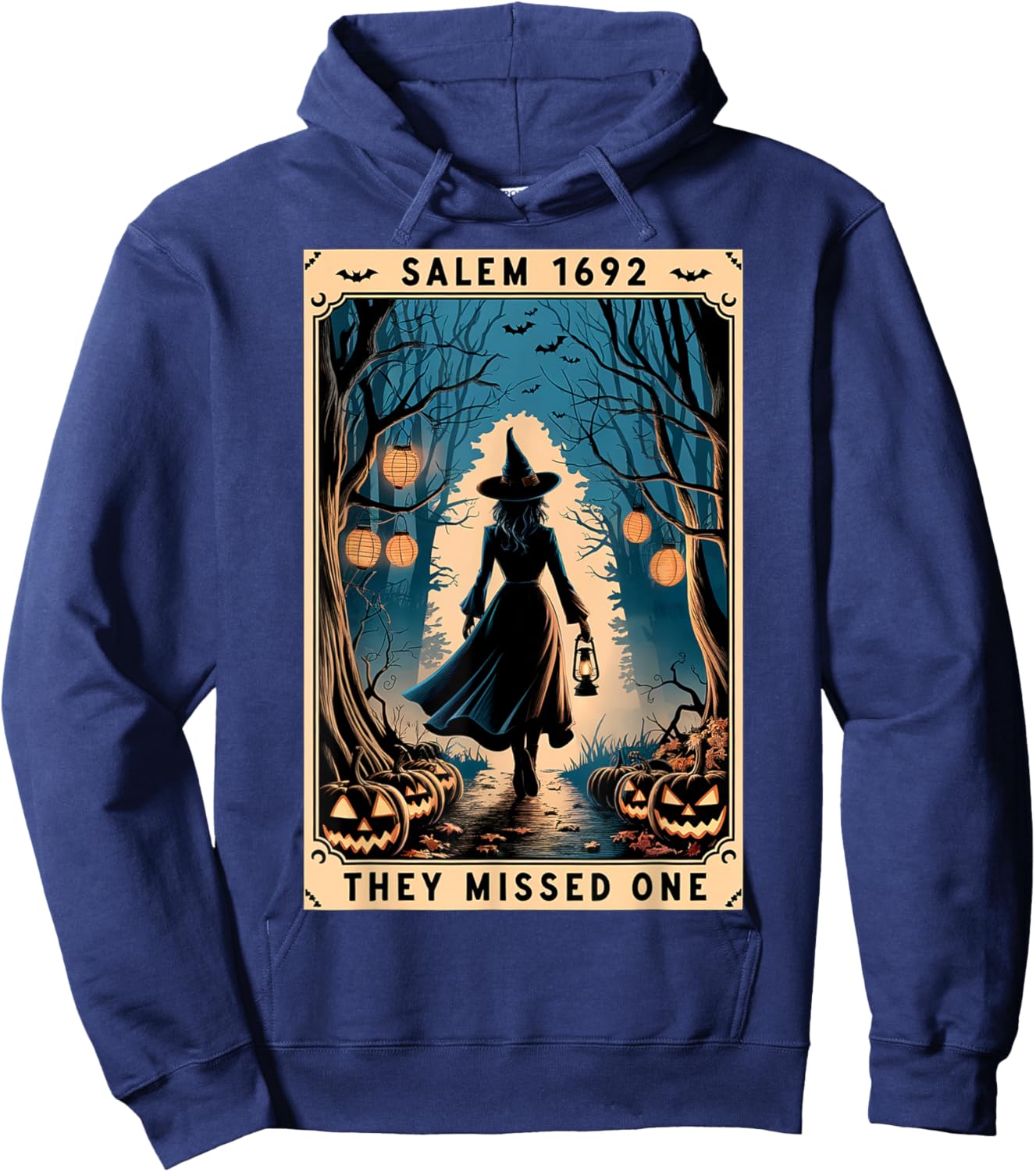 Salem 1692 They Missed One Halloween Witch Trials Women Hoodie - Hoodie | Navy
