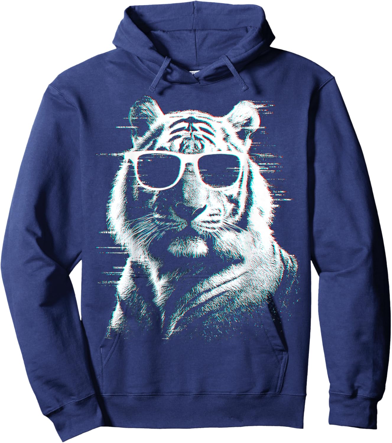 Tiger Sunglasses Hoodie - Hoodie | Navy