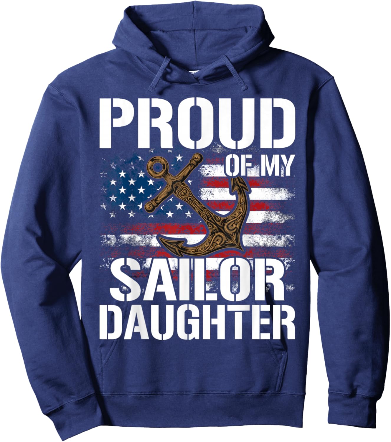 Proud of My Sailor Daughter Hoodie - Hoodie | Navy