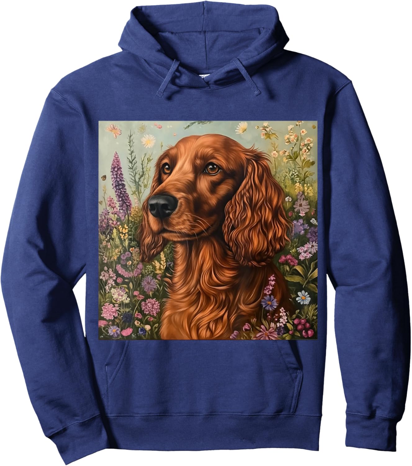 Dog Irish Setter Red Hoodie - Hoodie | Navy