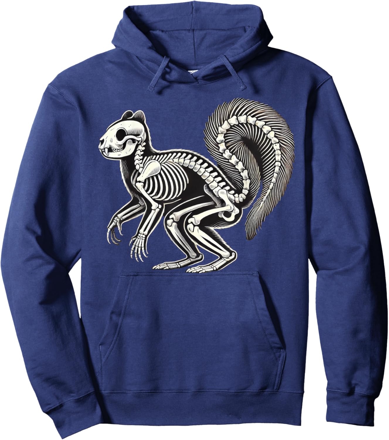 Squirrel Skeleton Halloween Hoodie - Hoodie | Navy