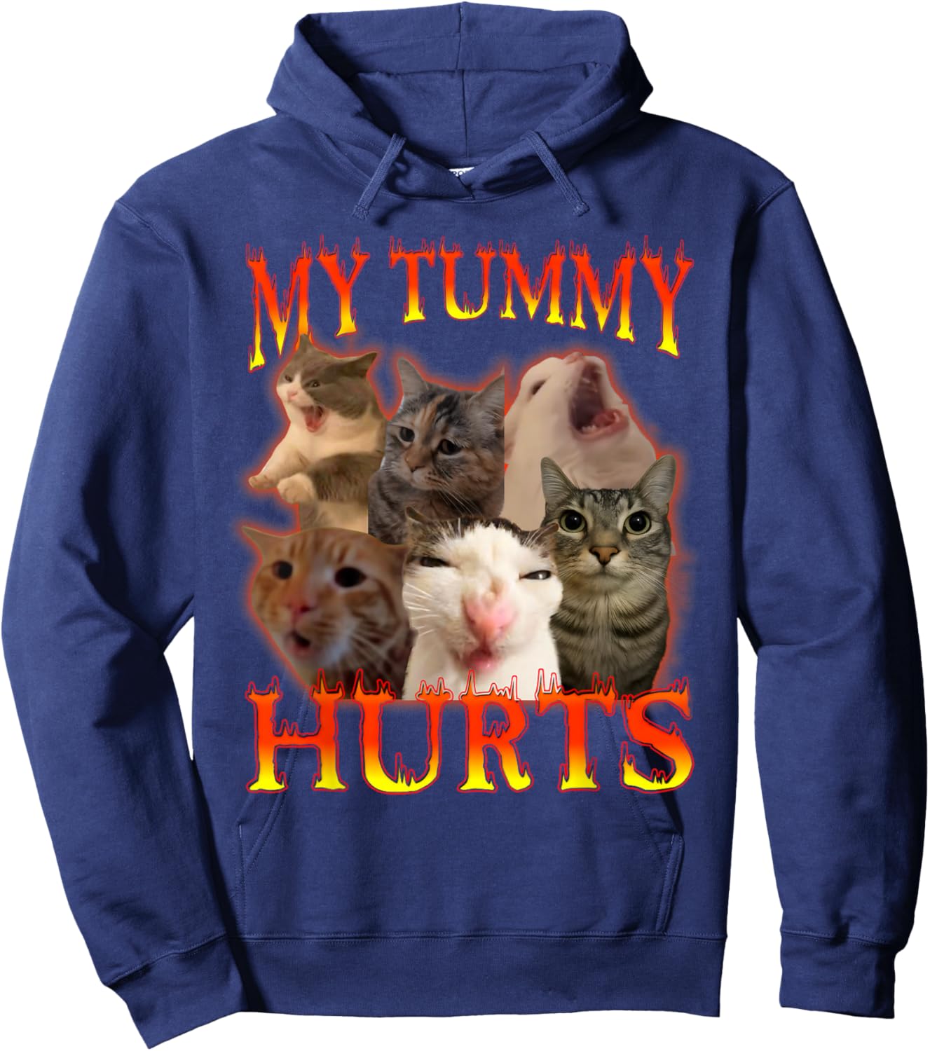 My Belly Really Hurts Cat Lactose Intolerant Hoodie - Hoodie | Navy
