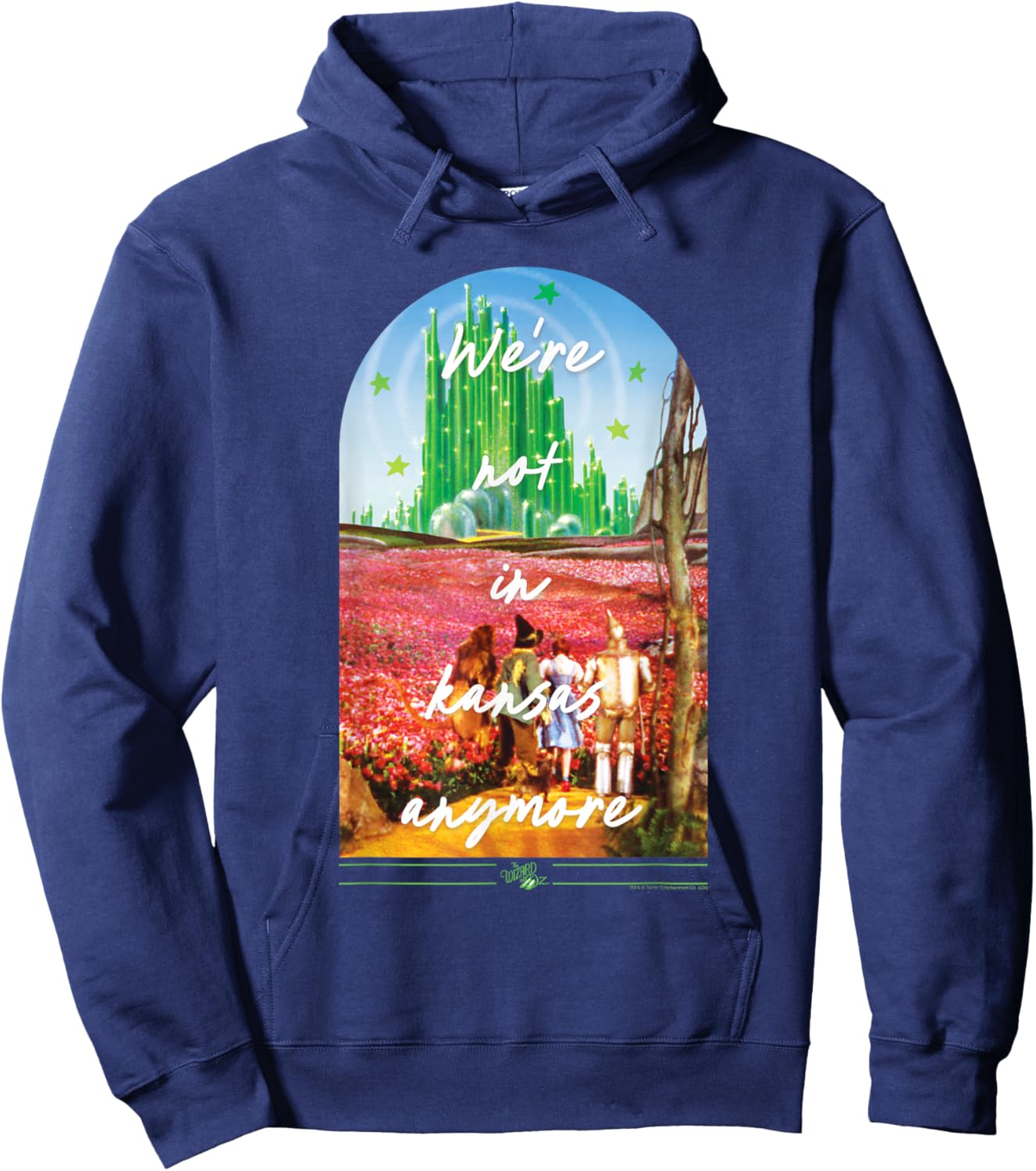 Wizard of Oz We're Not In Kansas Anymore Emerald City Movie Hoodie - Hoodie | Navy