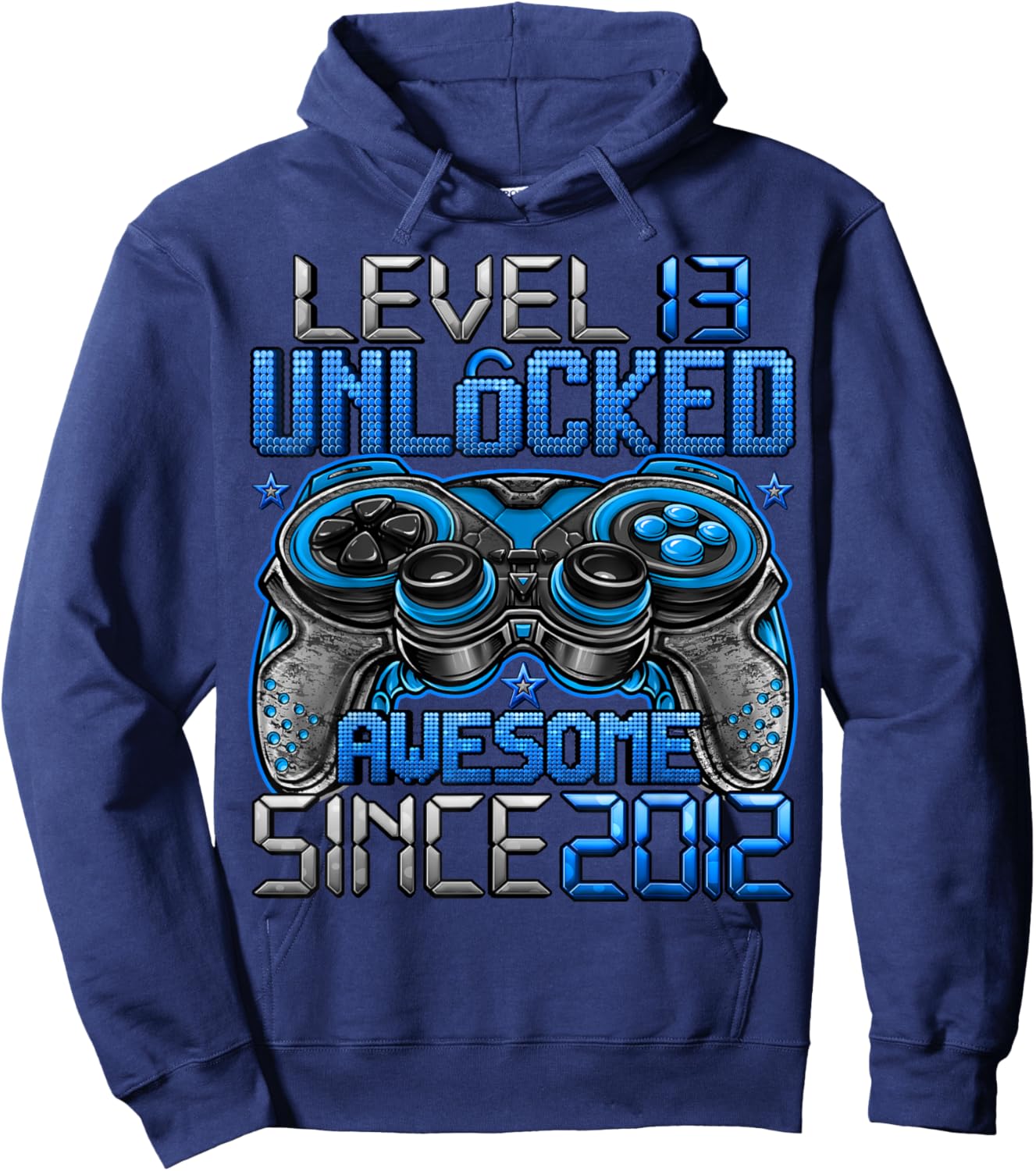 Level 13 Unlocked 13 Year Old Gifts Boys 13th Birthday Boy Hoodie - Hoodie | Navy
