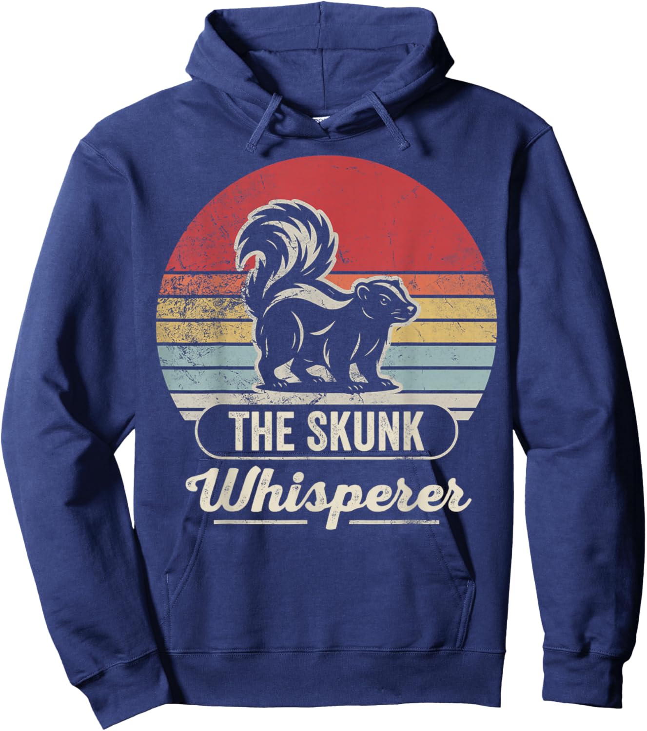 The Skunk Whisperer Vintage Stripe Hoodie - Hoodie | Navy