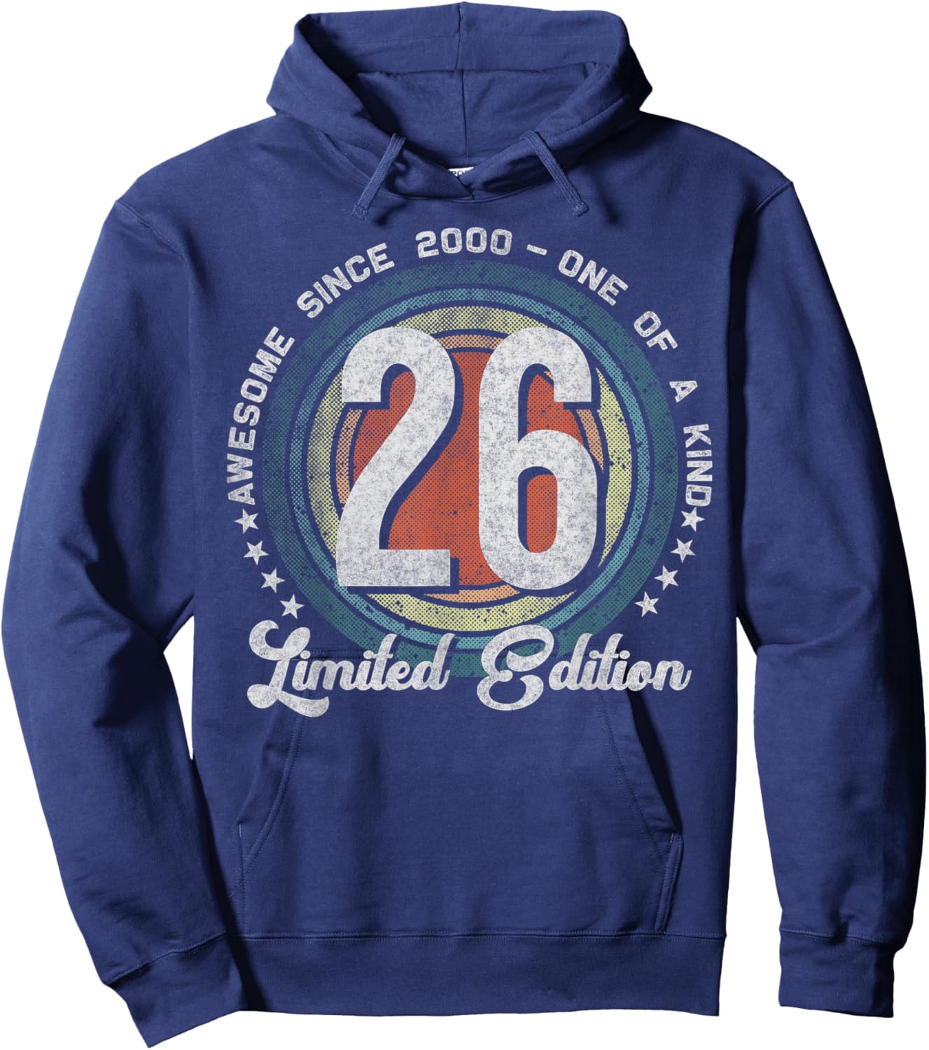 26 Year Old Gifts Vintage 2000 Limited Edition 26th Birthday Hoodie - Hoodie | Navy