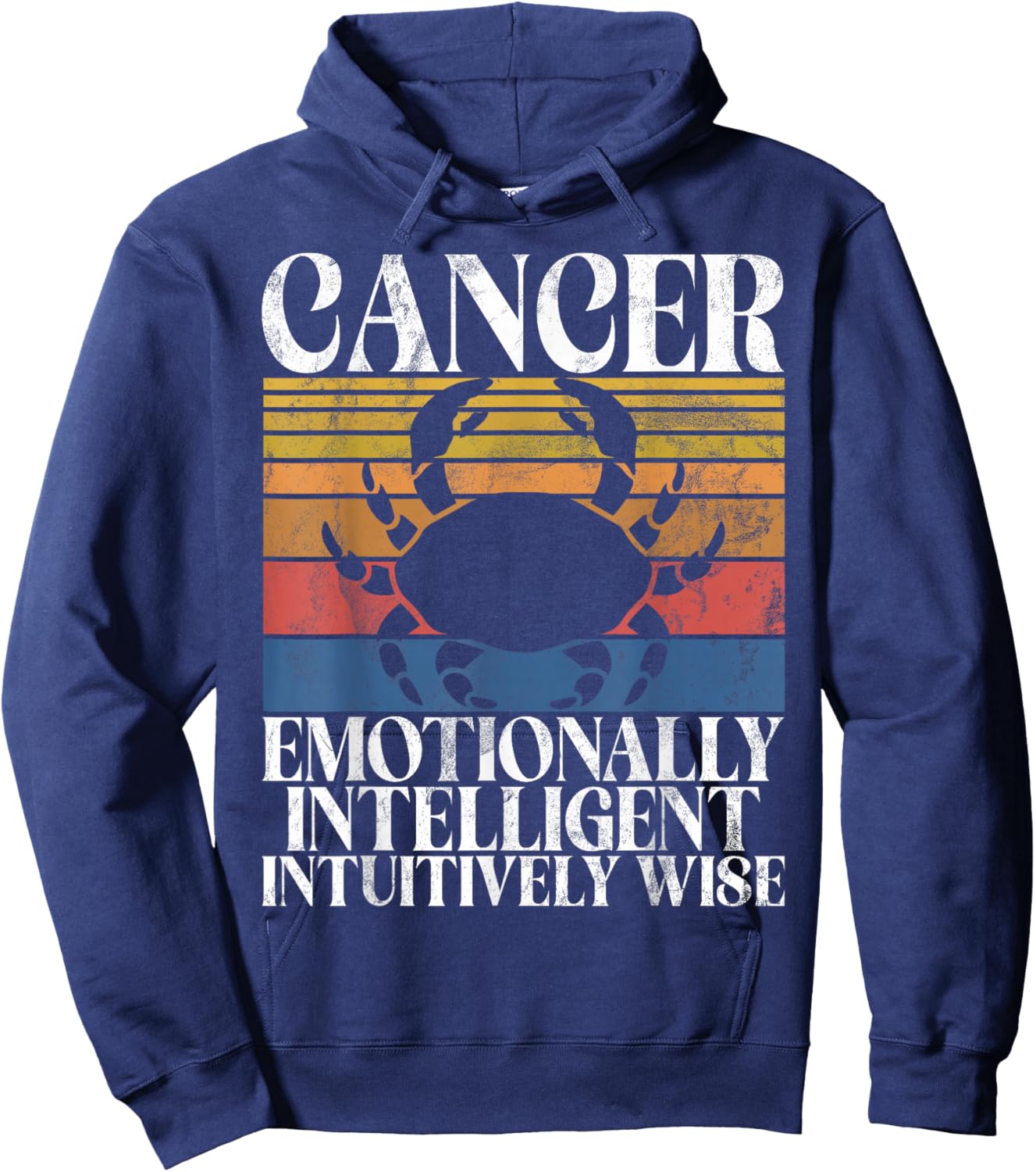Cancer emotionally intelligent intuitively Wise Cancer Hoodie - Hoodie | Navy