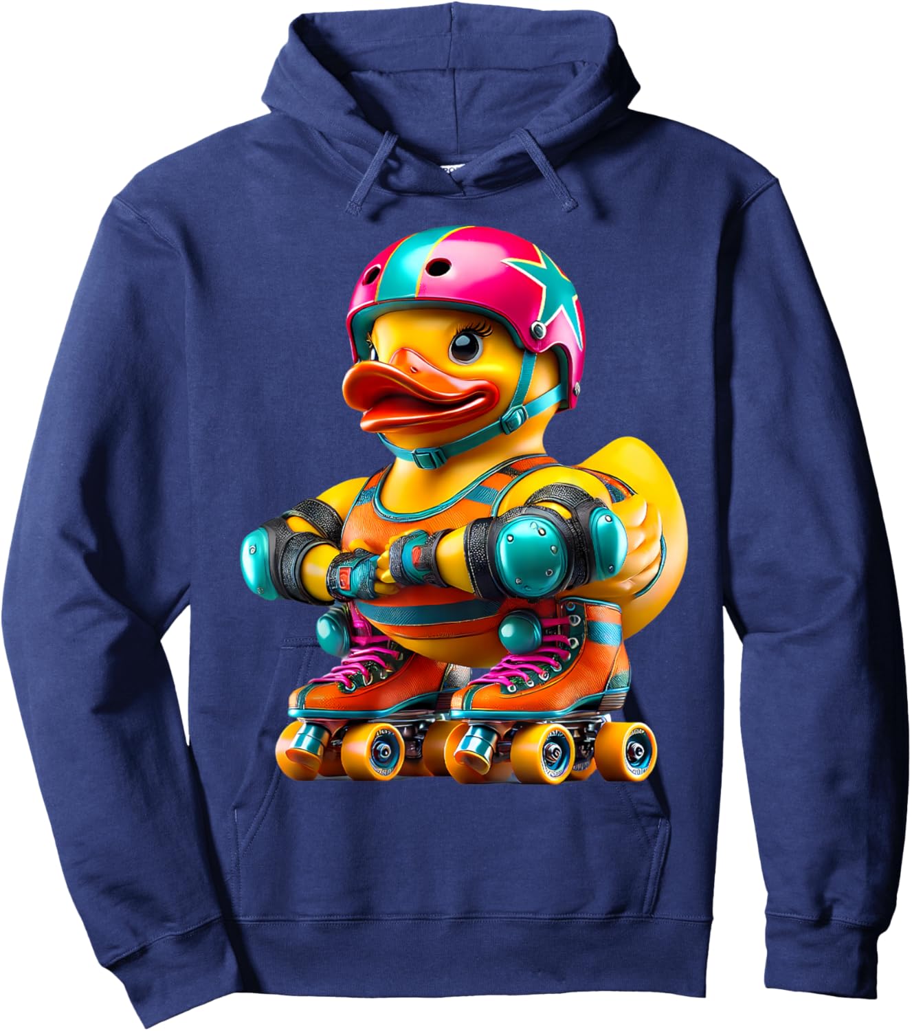 Rubber Duck Roller Derby Ducky Duckie Men Women Kids Hoodie - Hoodie | Navy