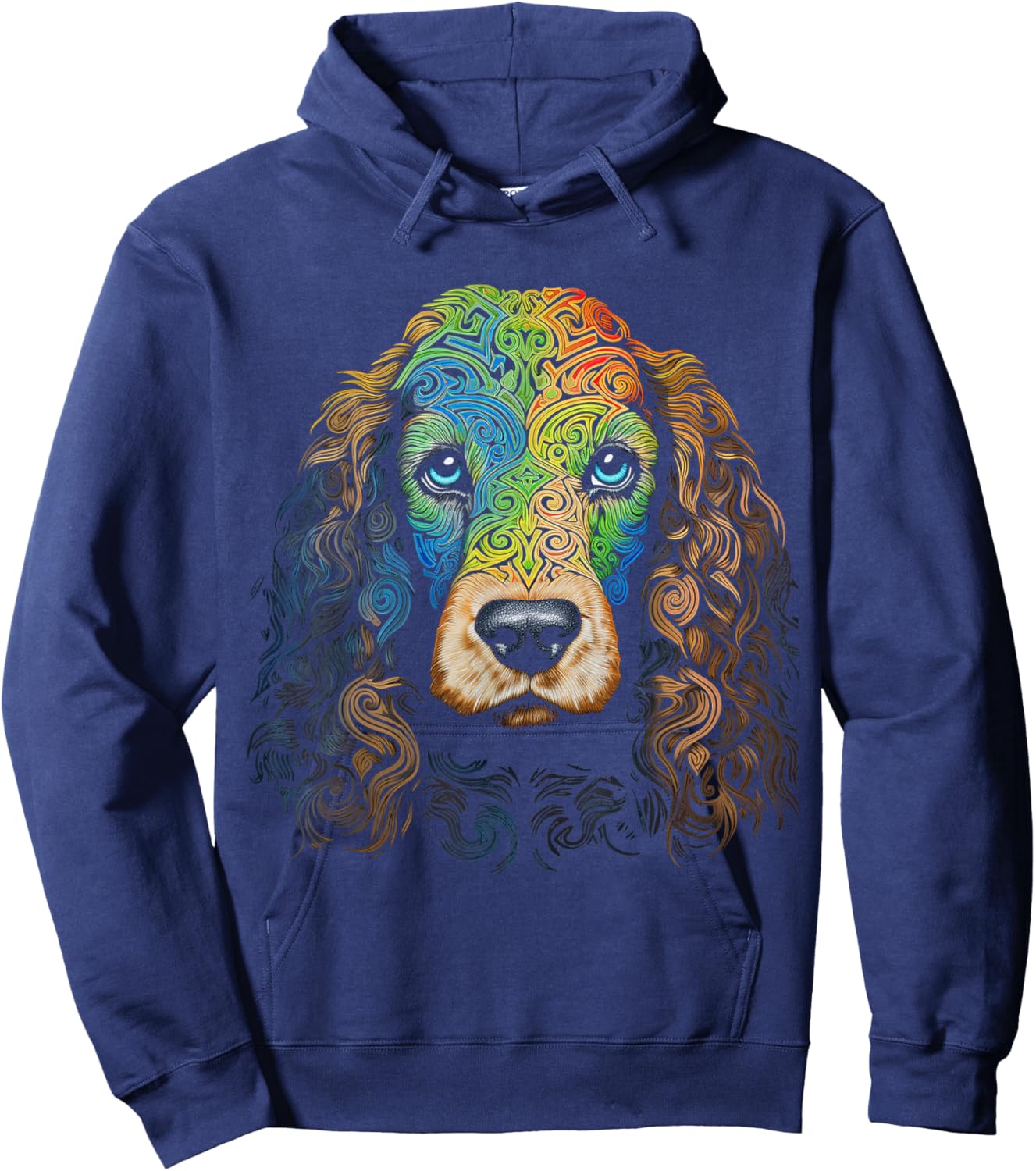 Cocker Spaniel Graphic Pet Art Dog Cocker Spaniel Men Women Kids Hoodie - Hoodie | Navy