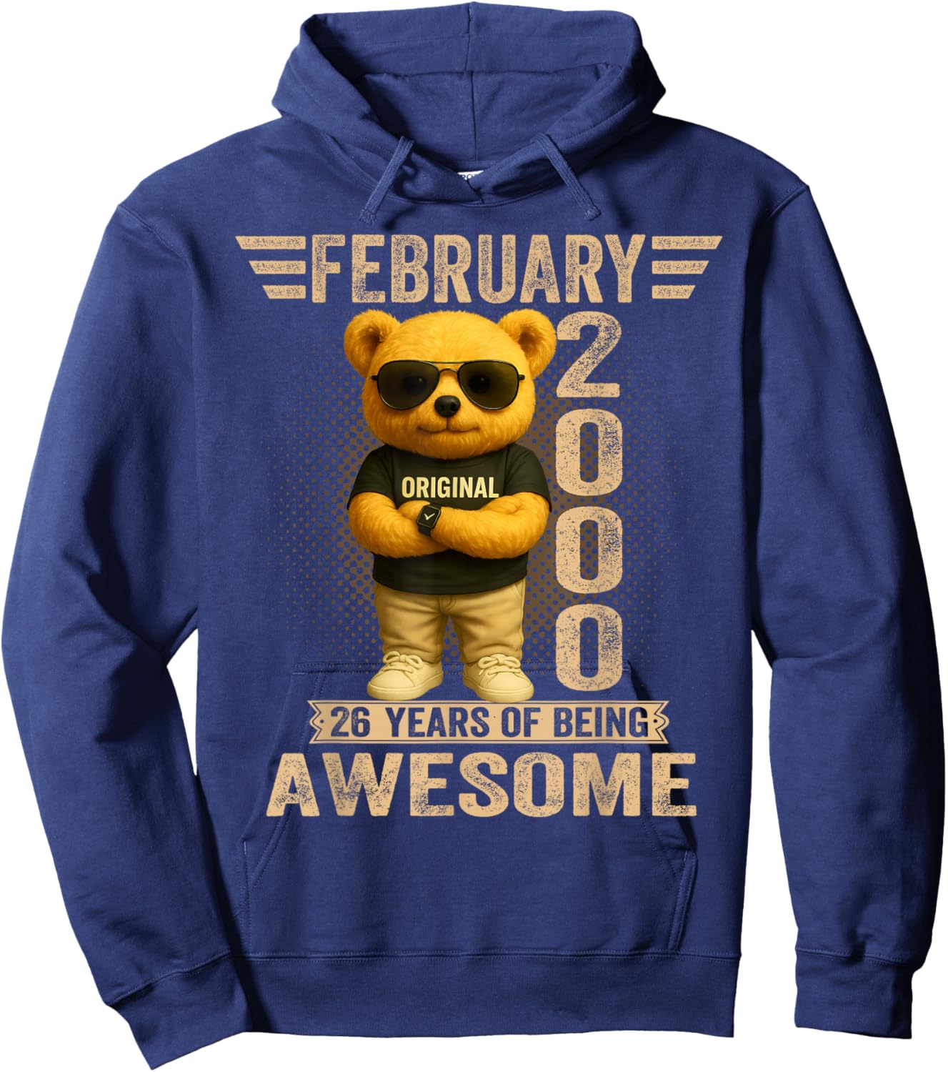 Teddy Bear 26 Years February 2000 Hoodie - Hoodie | Navy