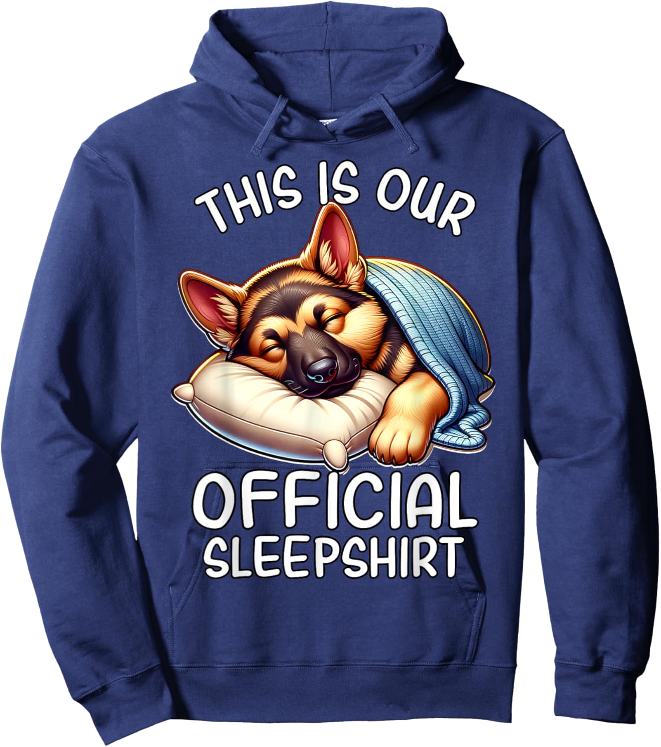 German Shepherd Official German Shepherd Pyjamas Hoodie - Hoodie | Navy